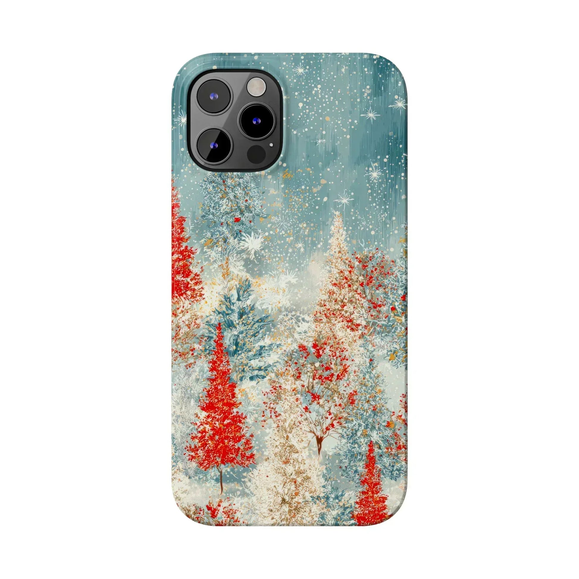 Snowy Forest Phone Case for iPhone 11-17 - KARARMDESIGN