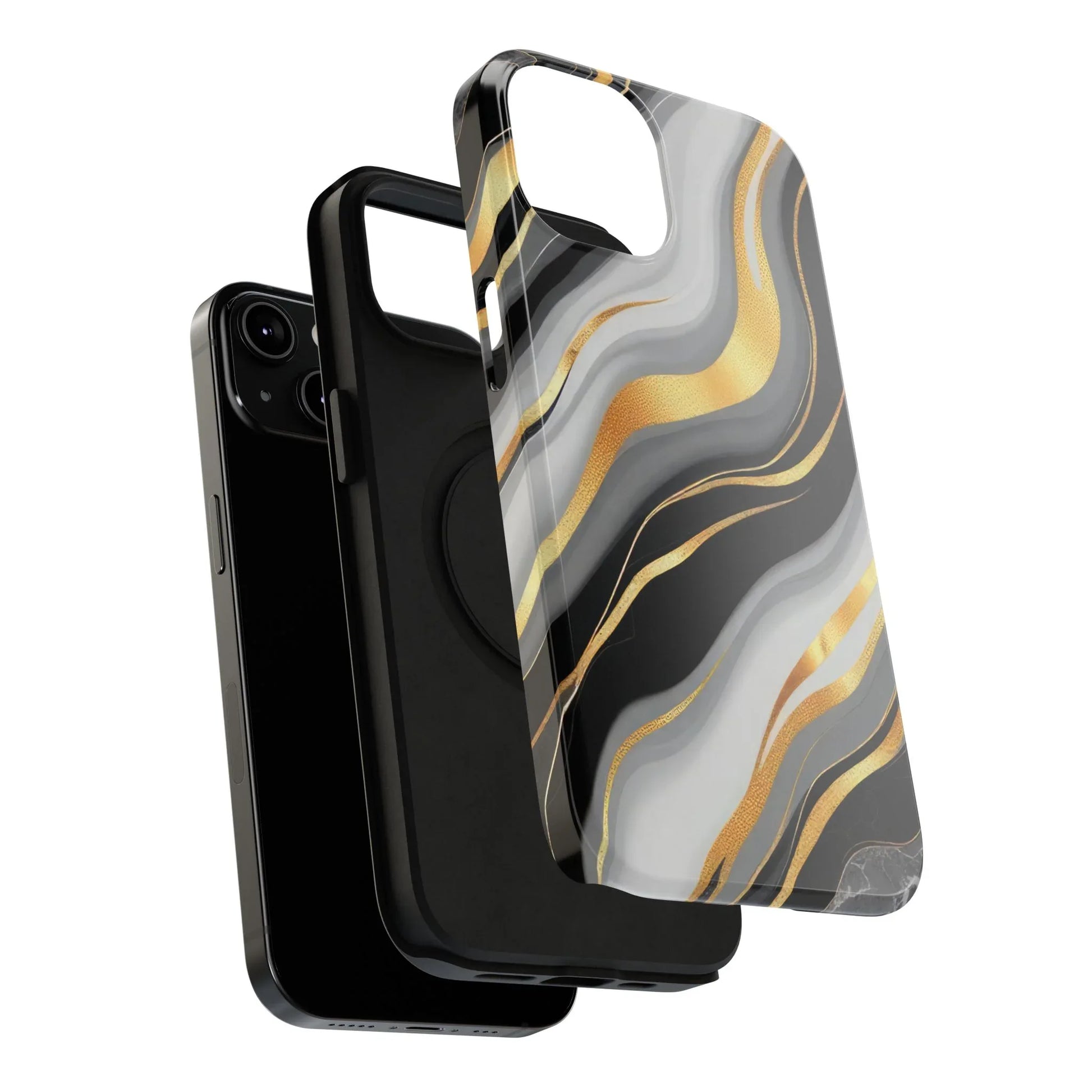 Modern Marble Flow Phone Case for iPhone 11-17 - KARARMDESIGN