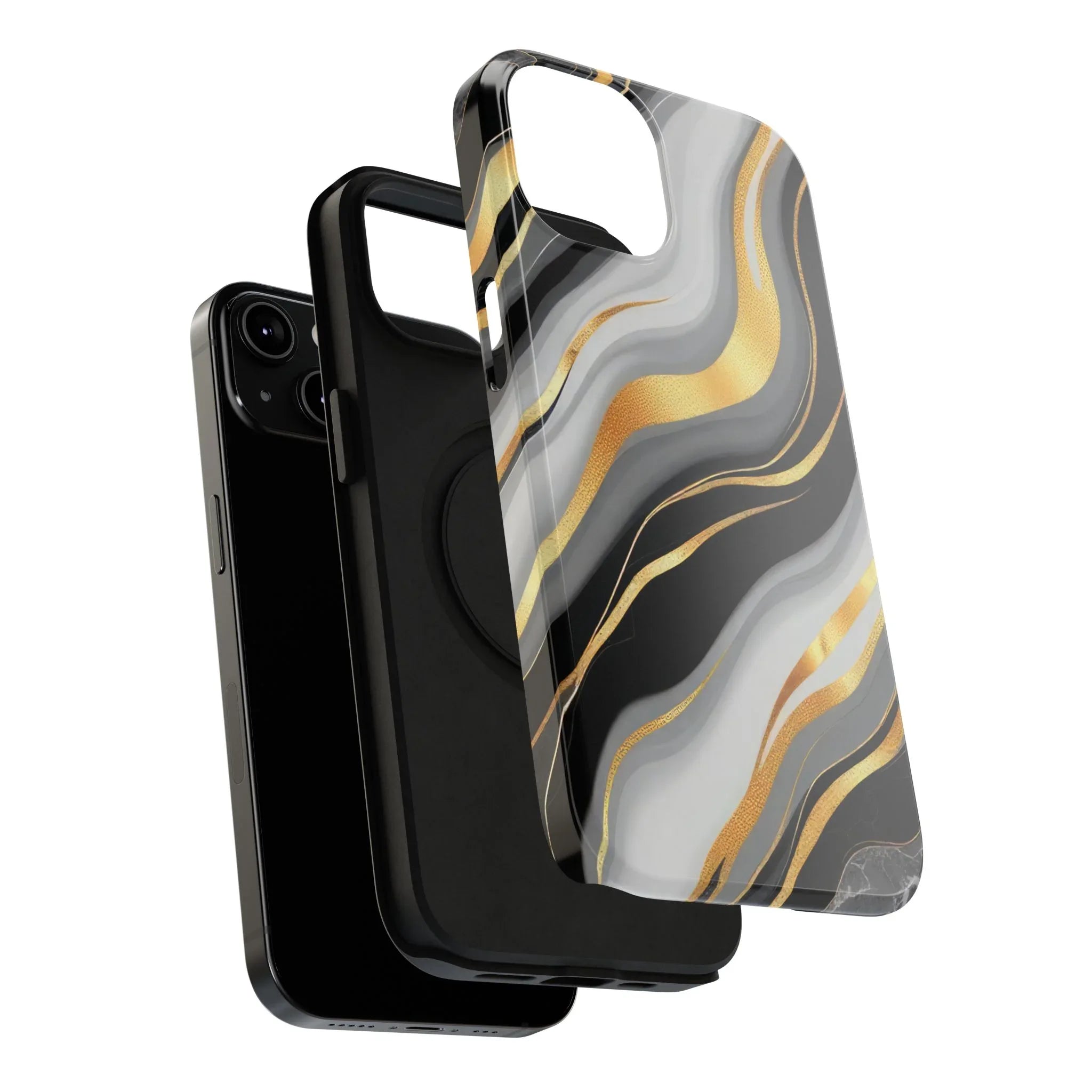 Modern Marble Flow Phone Case for iPhone 11-17 - KARARMDESIGN