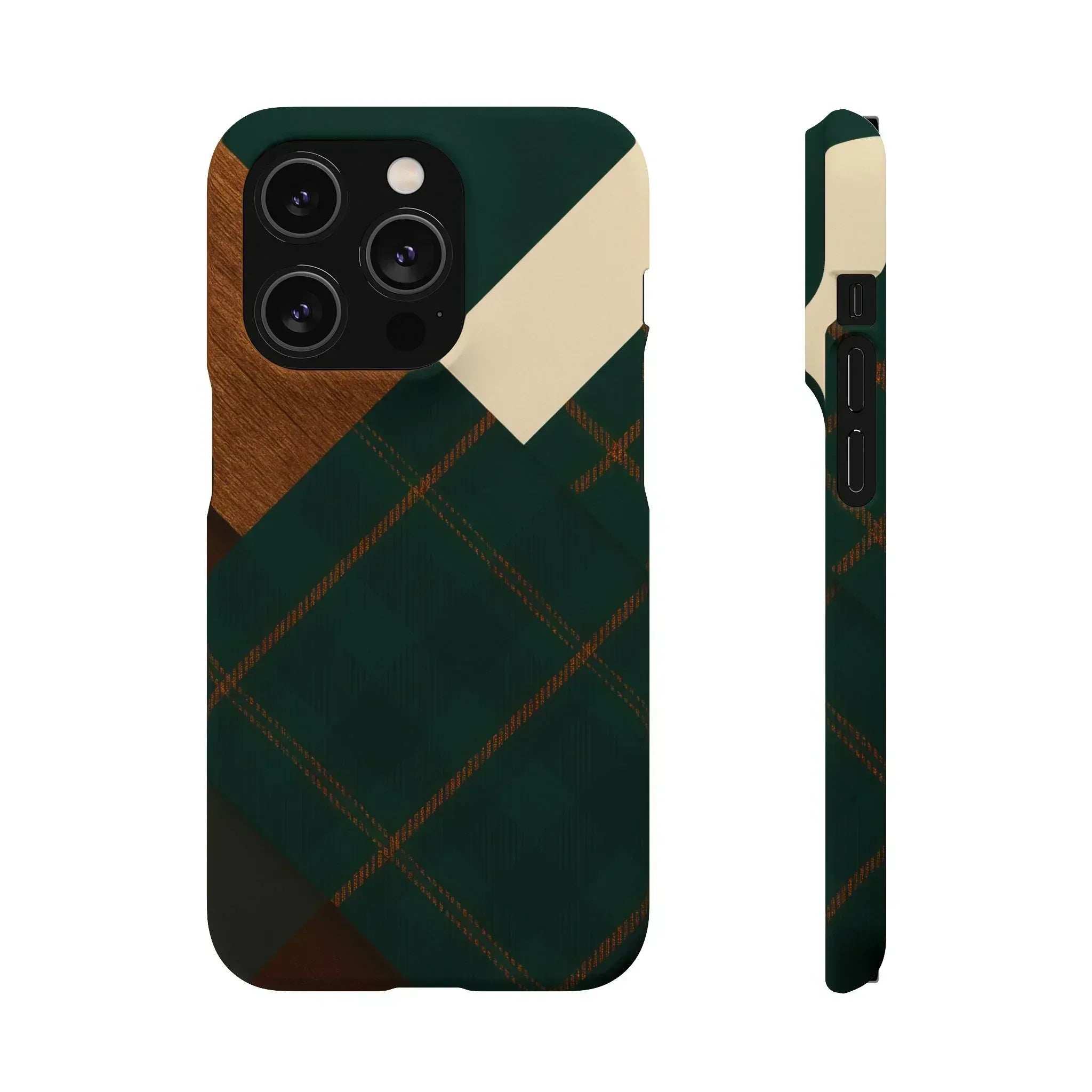 Rustic Green Phone Case for iPhone 8-16 and Galaxy S20-S24 - KARARMDESIGN