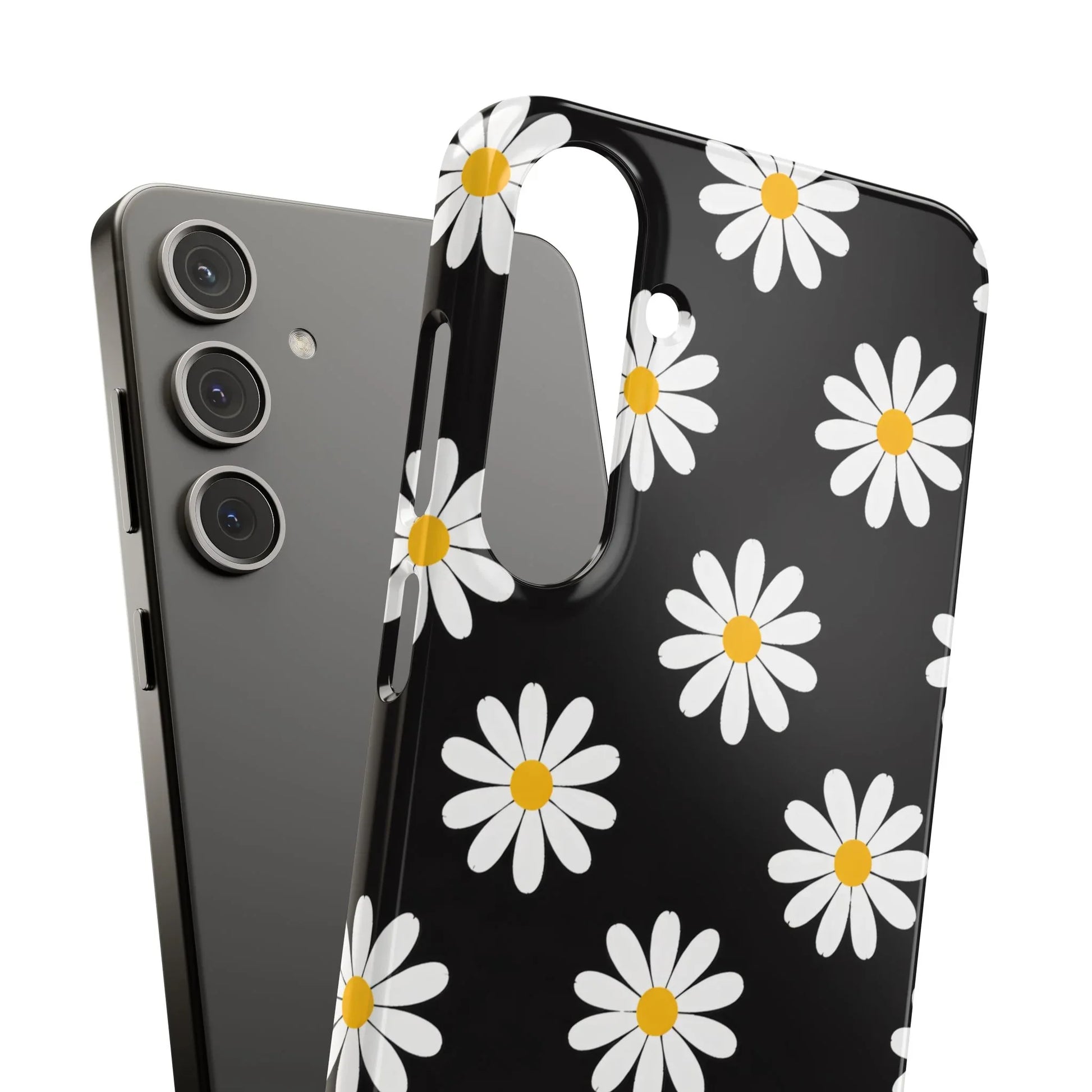 Daisy Charm Phone Case for iPhone 11-17 and Galaxy S20-S25 - KARARMDESIGN