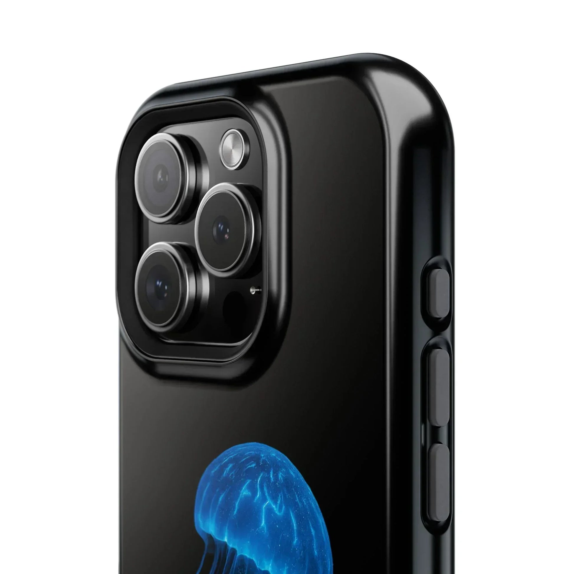 Blue Jellyfish Phone Case for iPhone 12-16 and Samsung Galaxy S21-S22 Models - KarArmDesign
