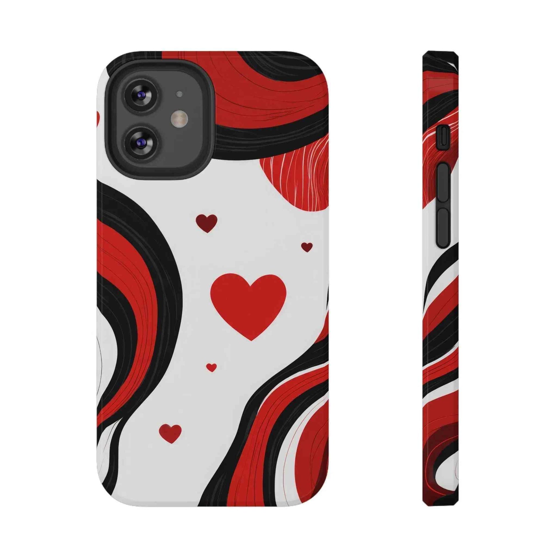 Red Romance Phone Case for iPhone 11-17 and Galaxy S21-S22 - KARARMDESIGN