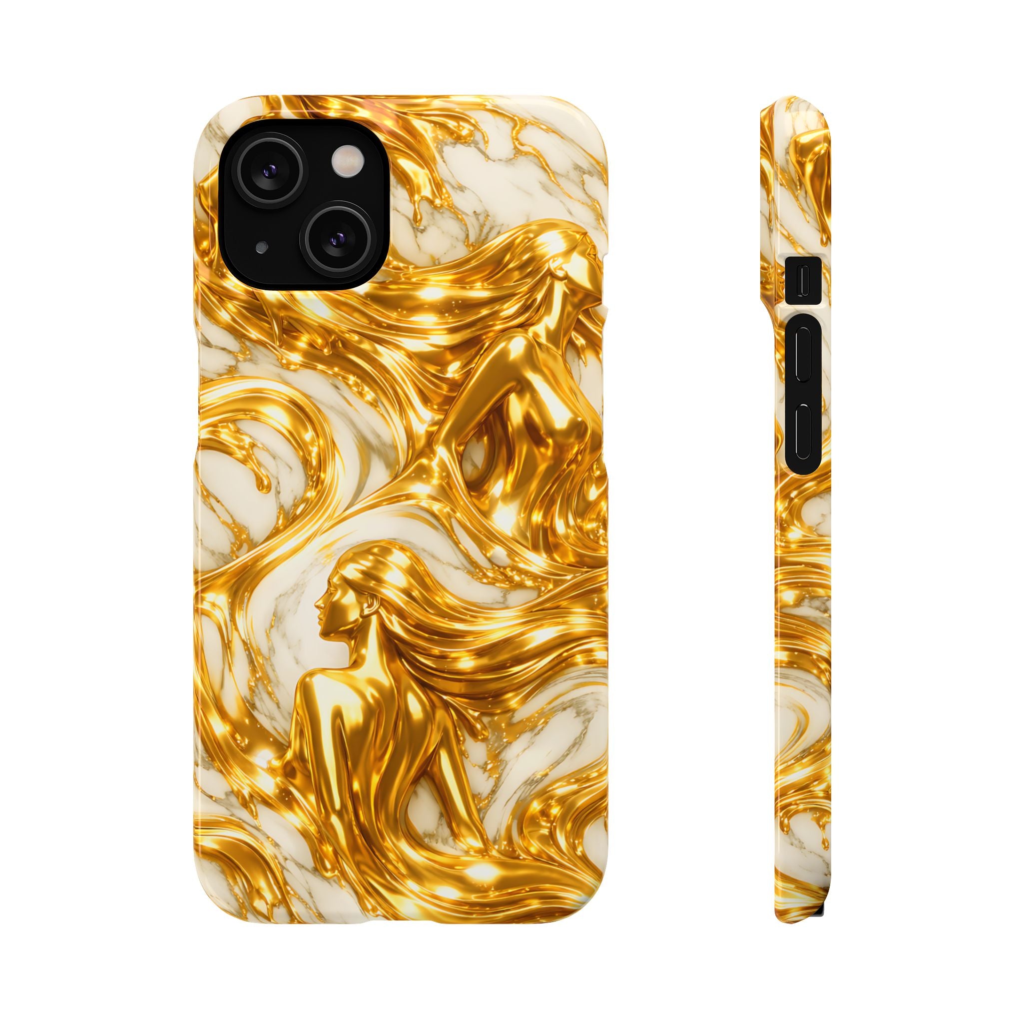 Divine Gold Woman Snap Phone Case for iPhone & Galaxy
