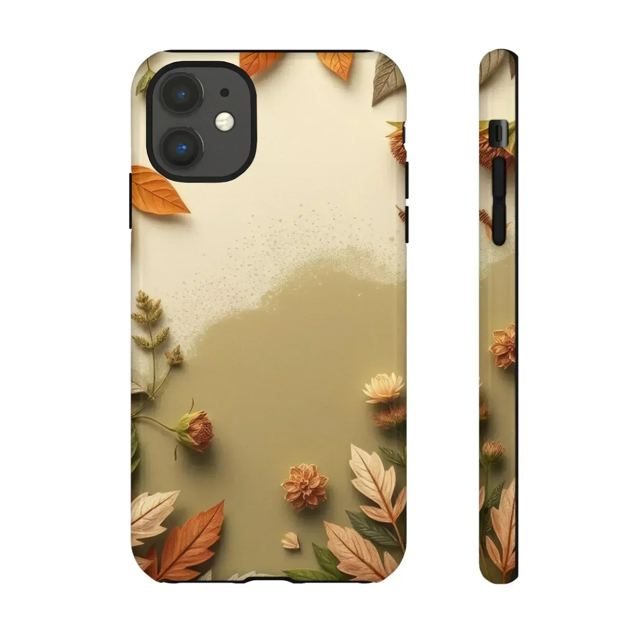 Autumn Leaves Phone Case for iPhone 8–16 and Galaxy S10–S25 - KARARMDESIGN