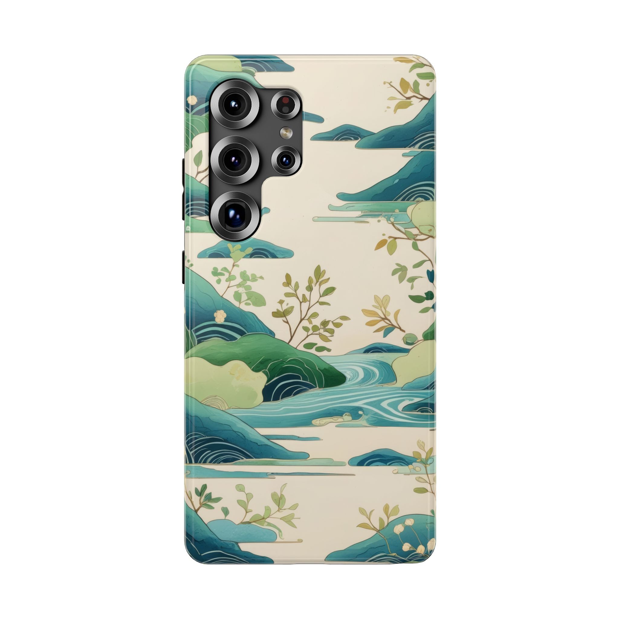 Nature Landscape Phone Case for iPhone 11-17 and Galaxy S22-S26