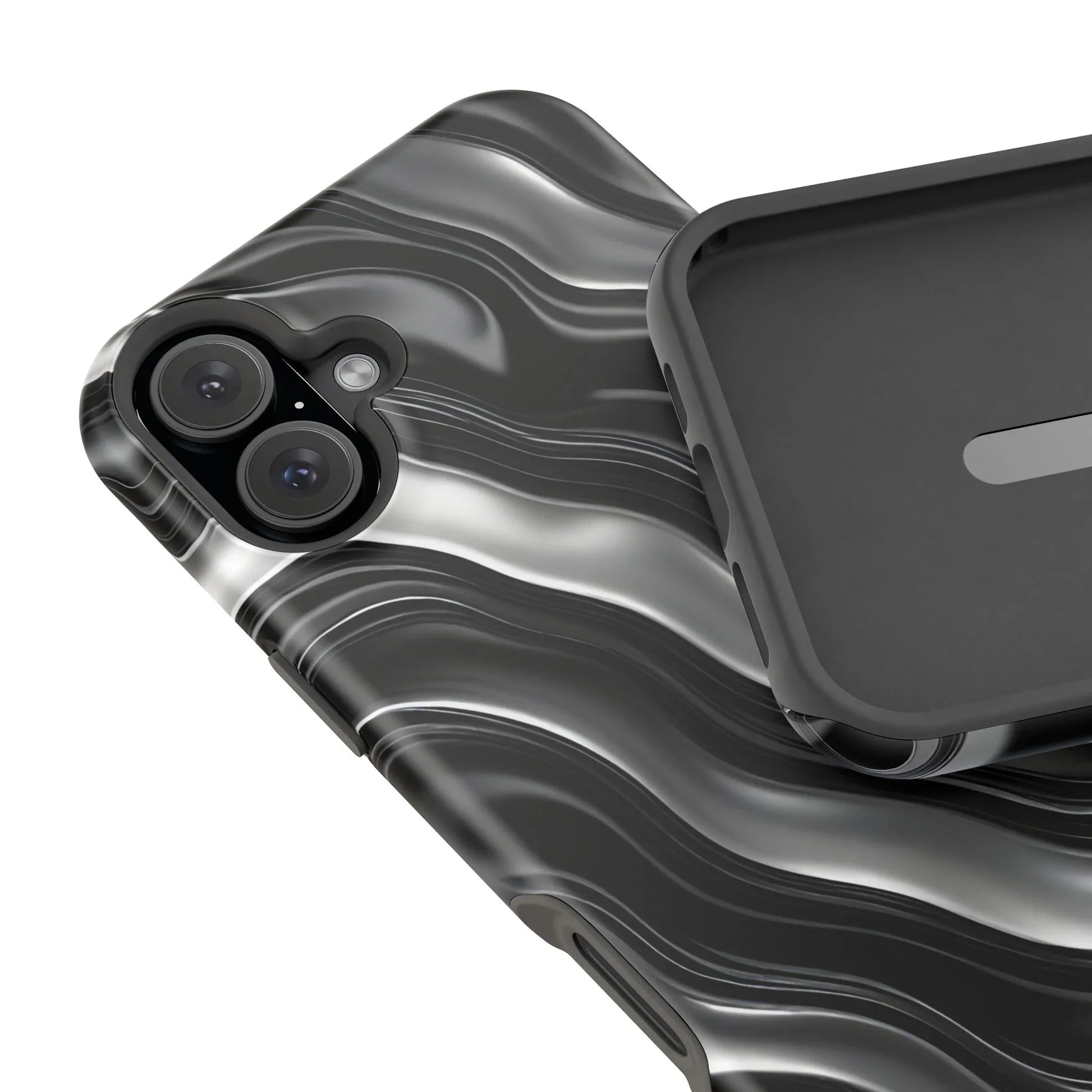 Wavy Illusion Marble Phone Case for iPhone 13-17 - KARARMDESIGN