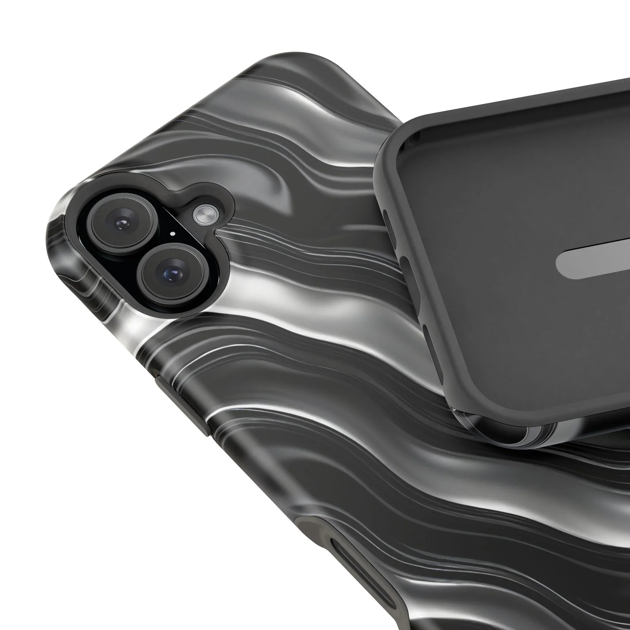 Wavy Illusion Marble Phone Case for iPhone 13-17 - KARARMDESIGN