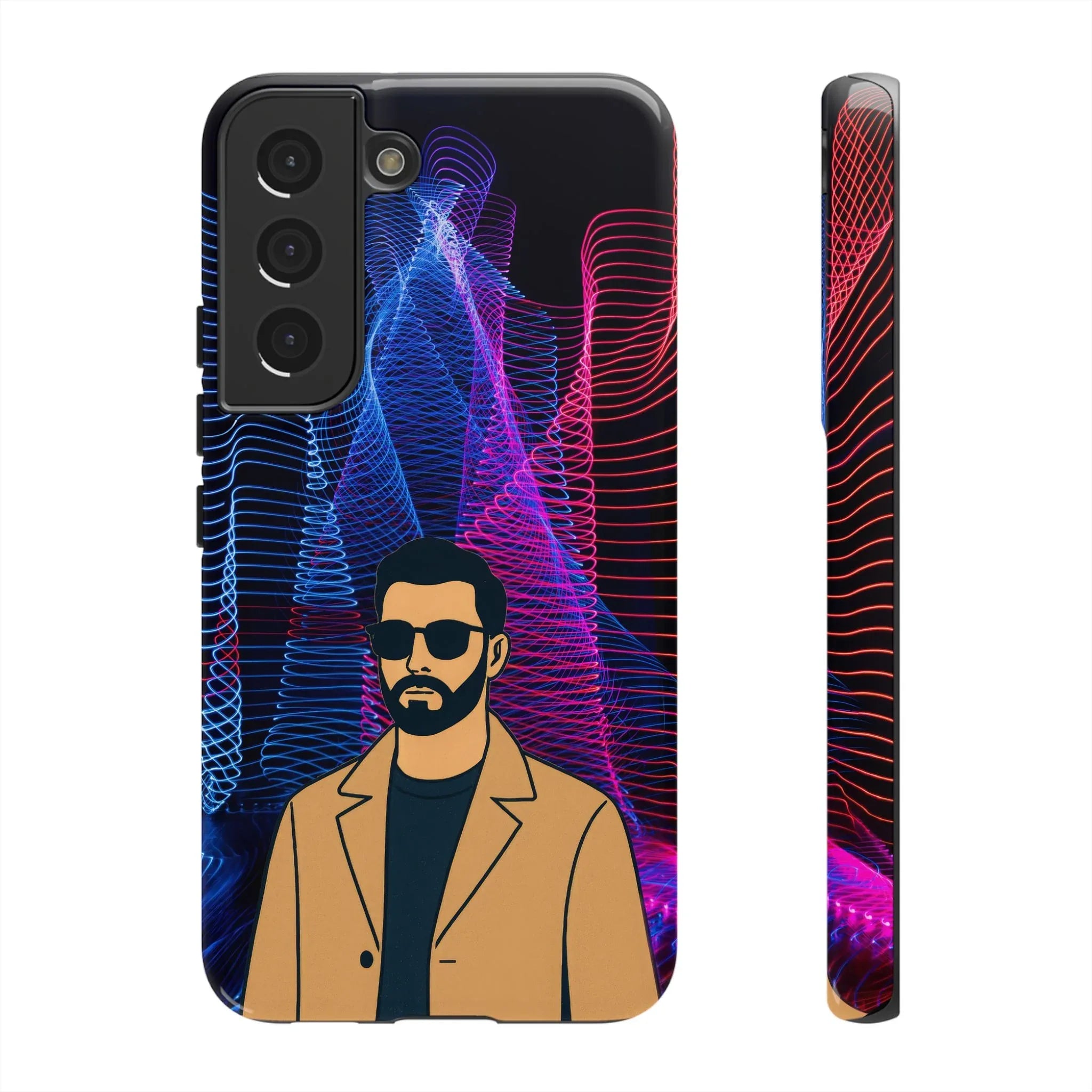 Bearded Style Phone Case for iPhone 11-17 and Galaxy S20-S25 - KARARMDESIGN