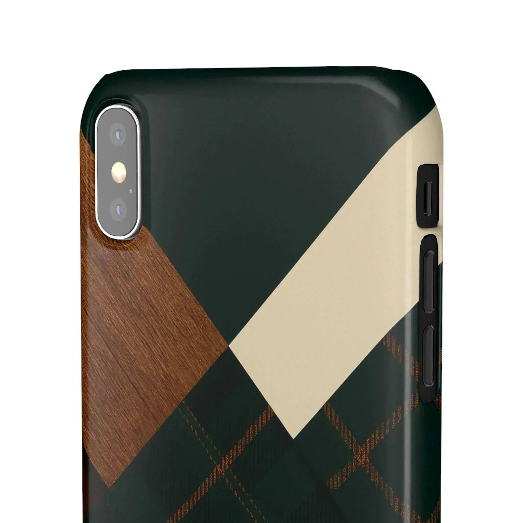 Rustic Green Phone Case for iPhone 8-16 and Galaxy S20-S24 - KARARMDESIGN