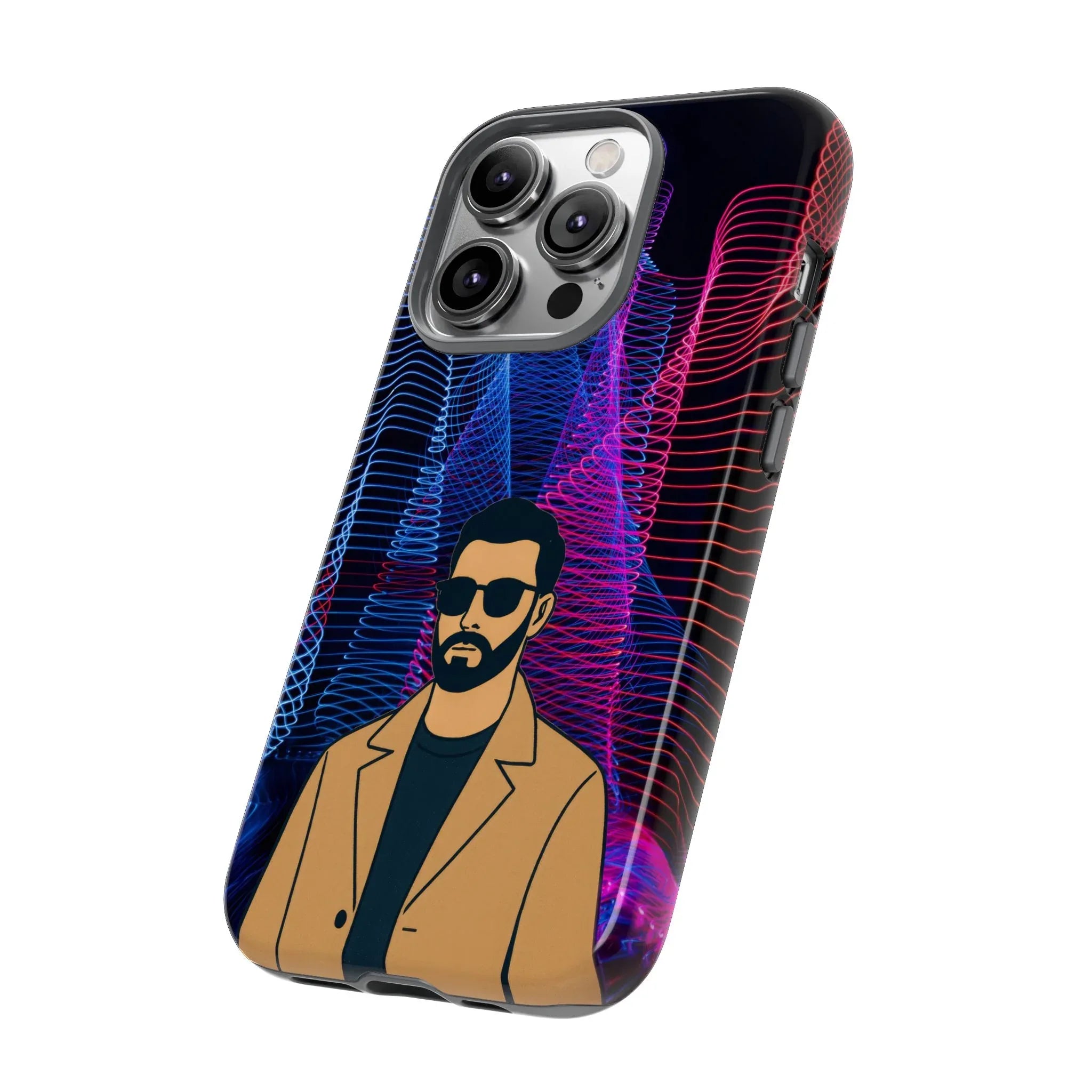 Bearded Style Phone Case for iPhone 11-17 and Galaxy S20-S25 - KARARMDESIGN