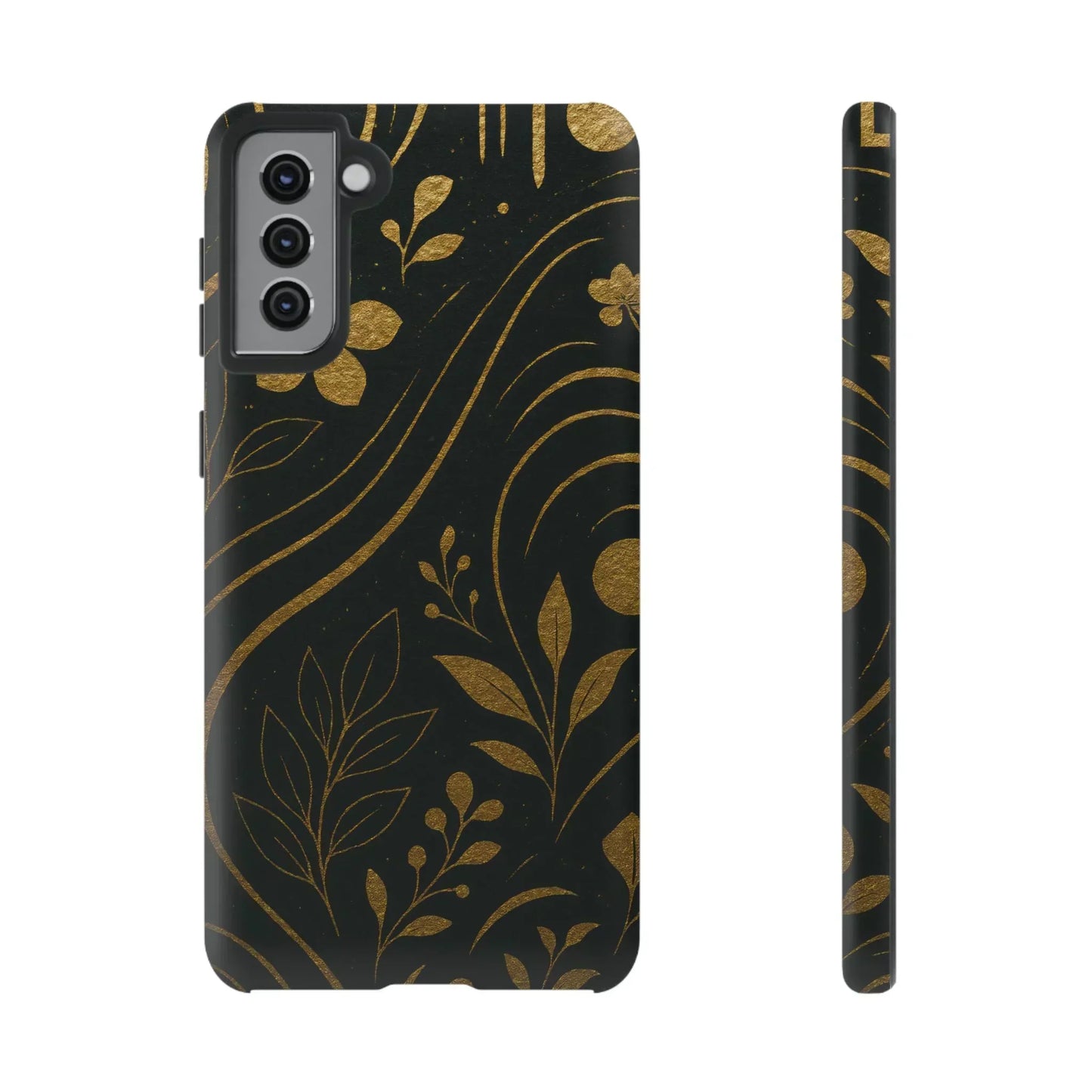 Foil Frenzy Abstract Gold Pattern Phone Case for Samsung Galaxy and Google Pixel - KarArmDesign