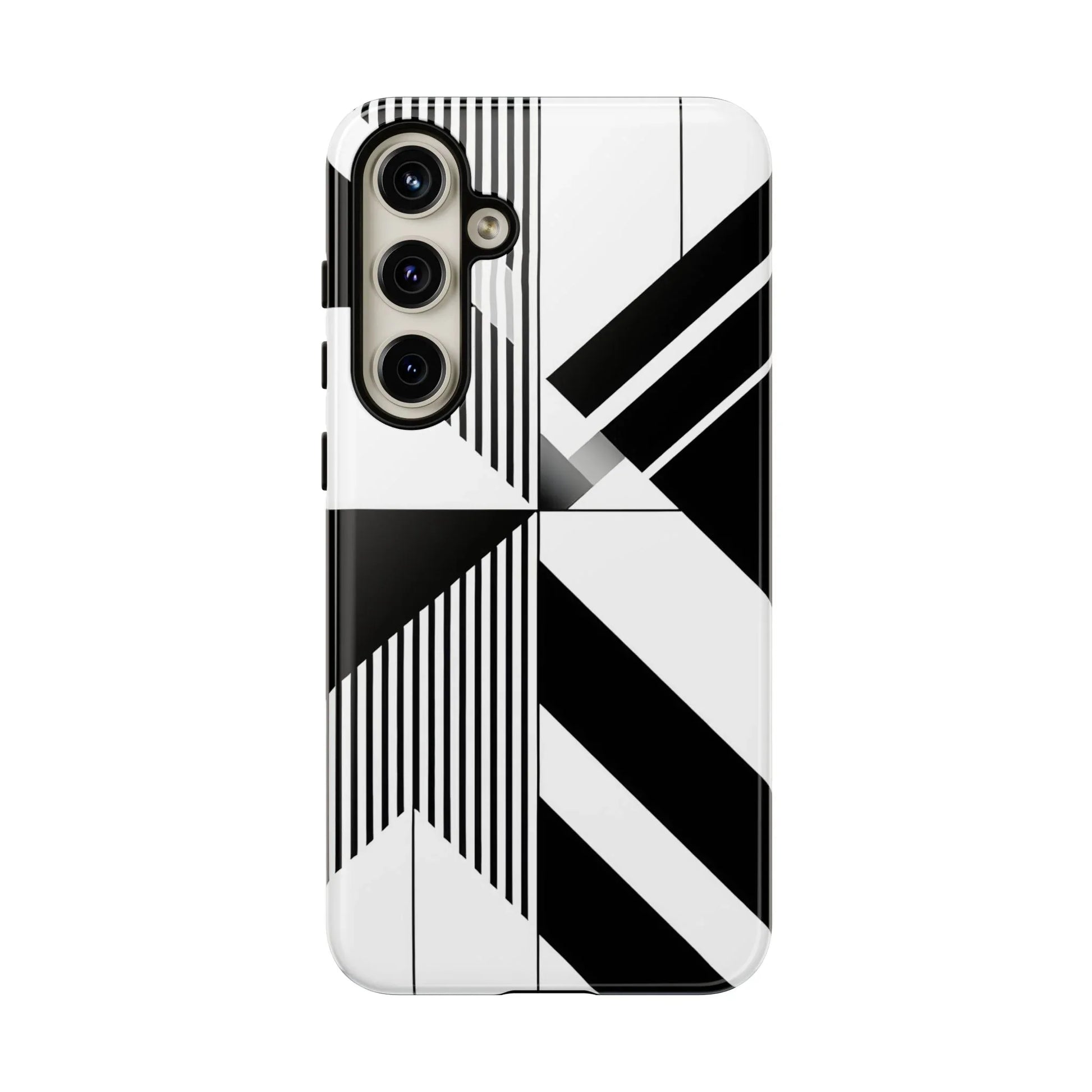 Monochrome Tough Phone Case for iPhone 11-16 and Galaxy S20–S25 - KARARMDESIGN