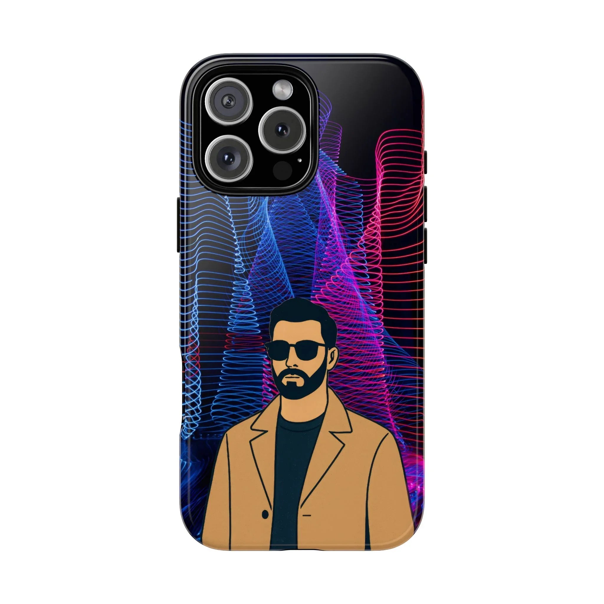 Bearded Style Phone Case for iPhone 11-17 and Galaxy S20-S25 - KARARMDESIGN