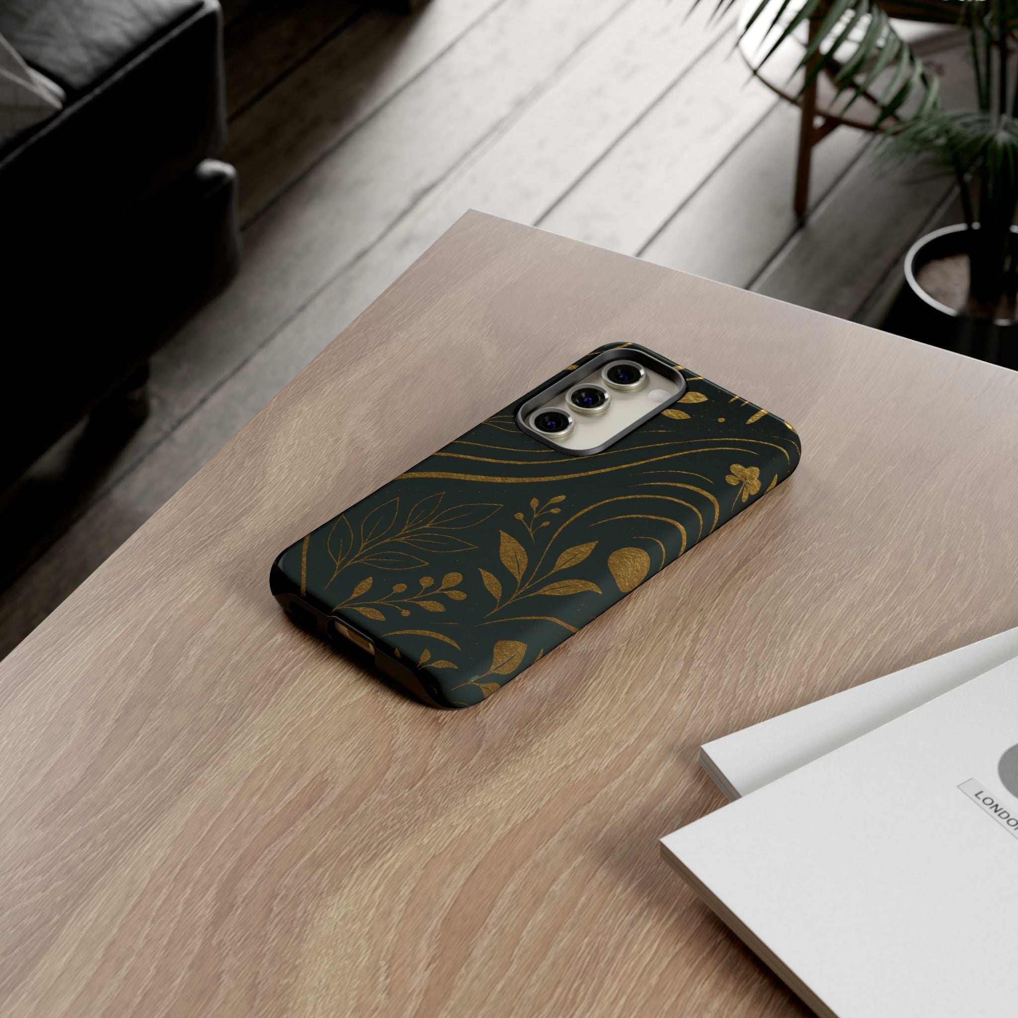 Gold Pattern Tough Phone Case for Samsung Galaxy & Google Pixel
