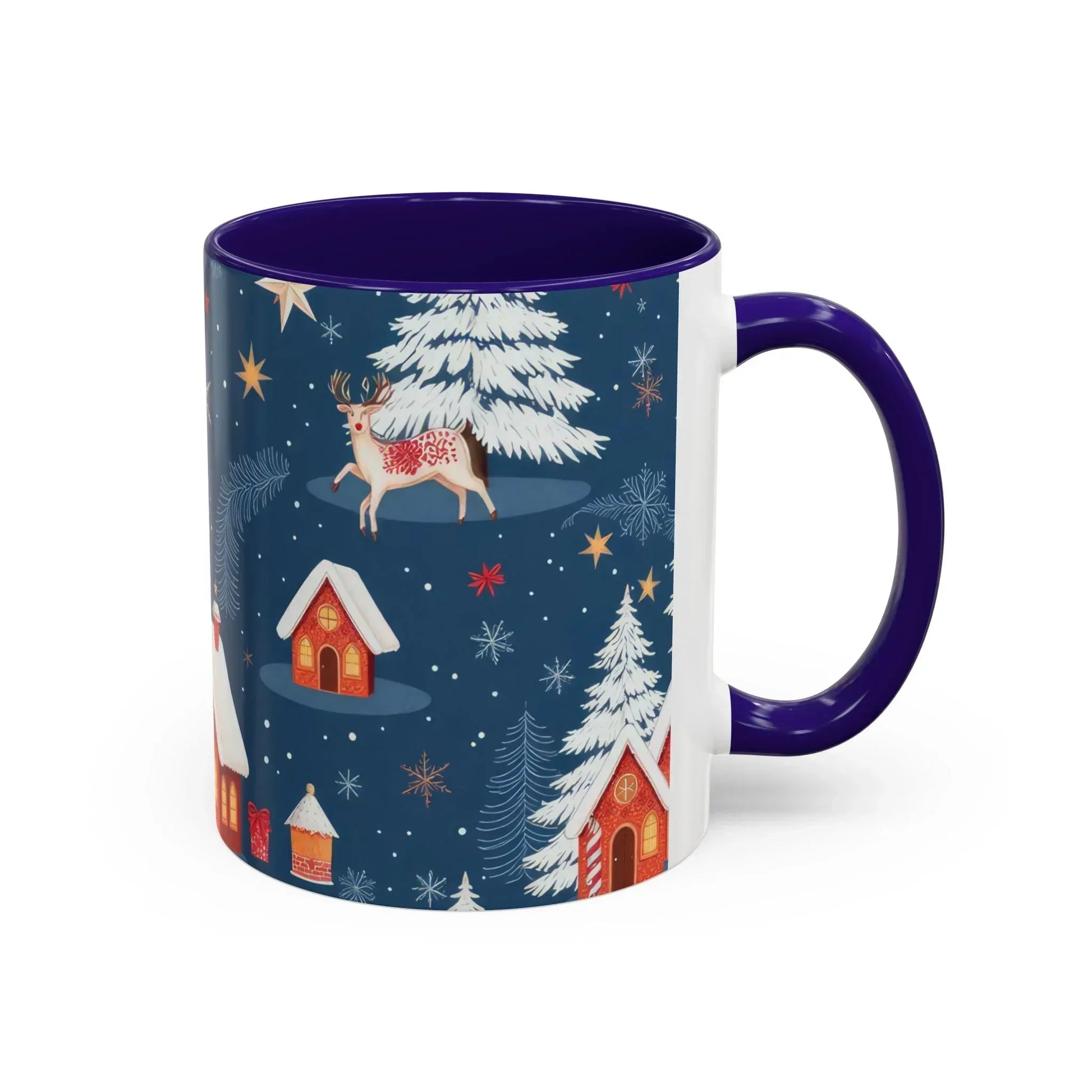 Dark Blue Christmas Mug - Colorful Mugs (11oz, 15oz) - KARARMDESIGN
