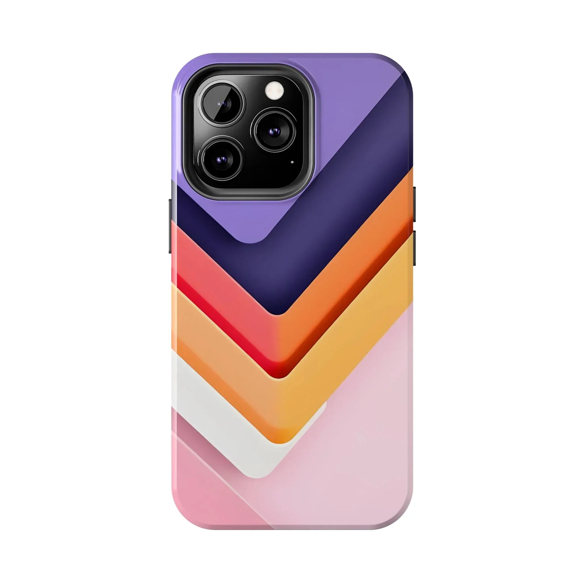 Vibrant Geometric Chevron Phone Case for iPhone and Galaxy - KARARMDESIGN