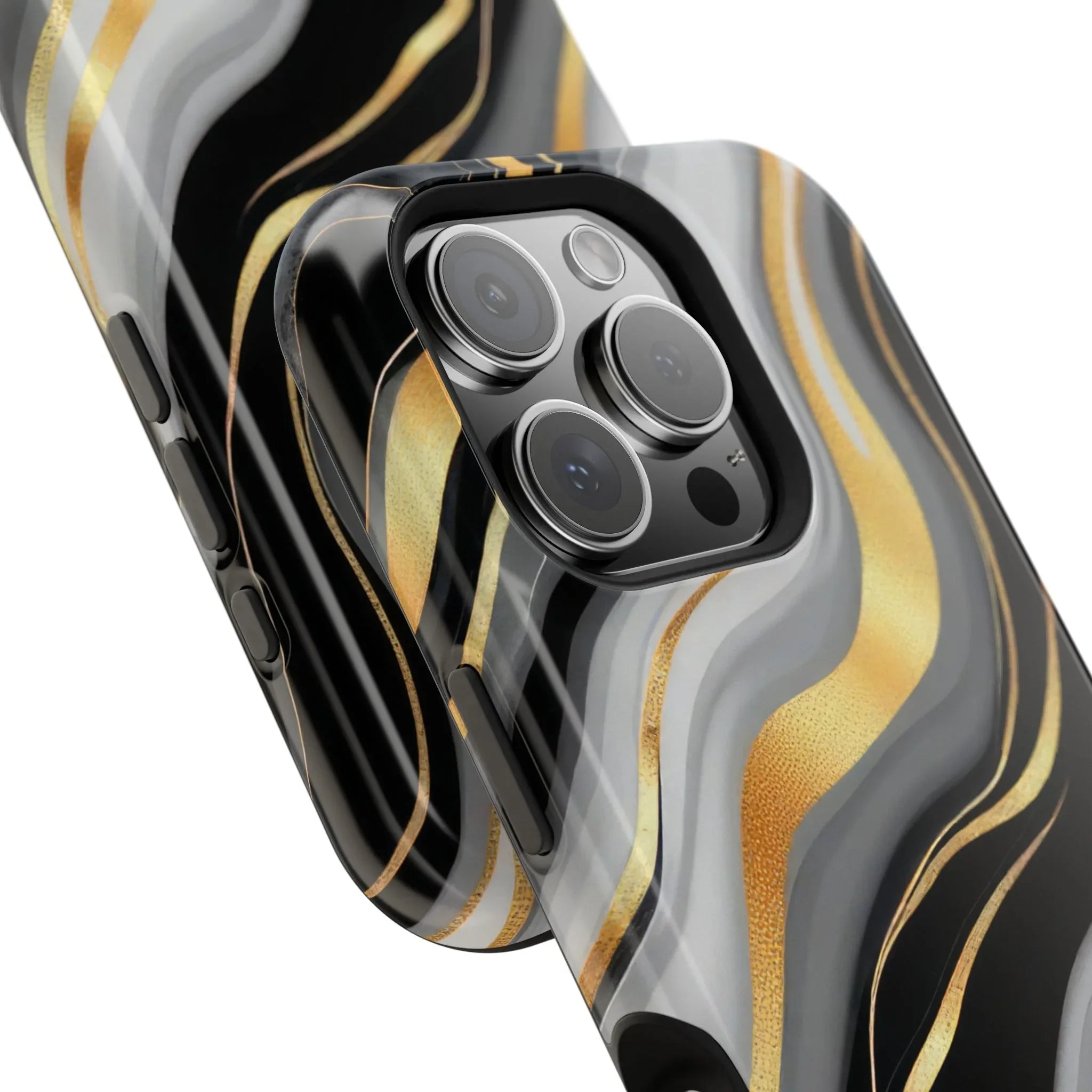 Modern Marble Flow Phone Case for iPhone 11-17 - KARARMDESIGN