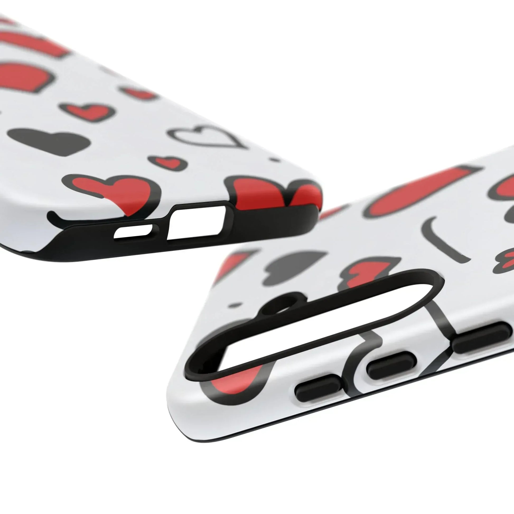 Scattered Hearts Phone Case for iPhone 11-17 and Galaxy S10-S25 - KARARMDESIGN