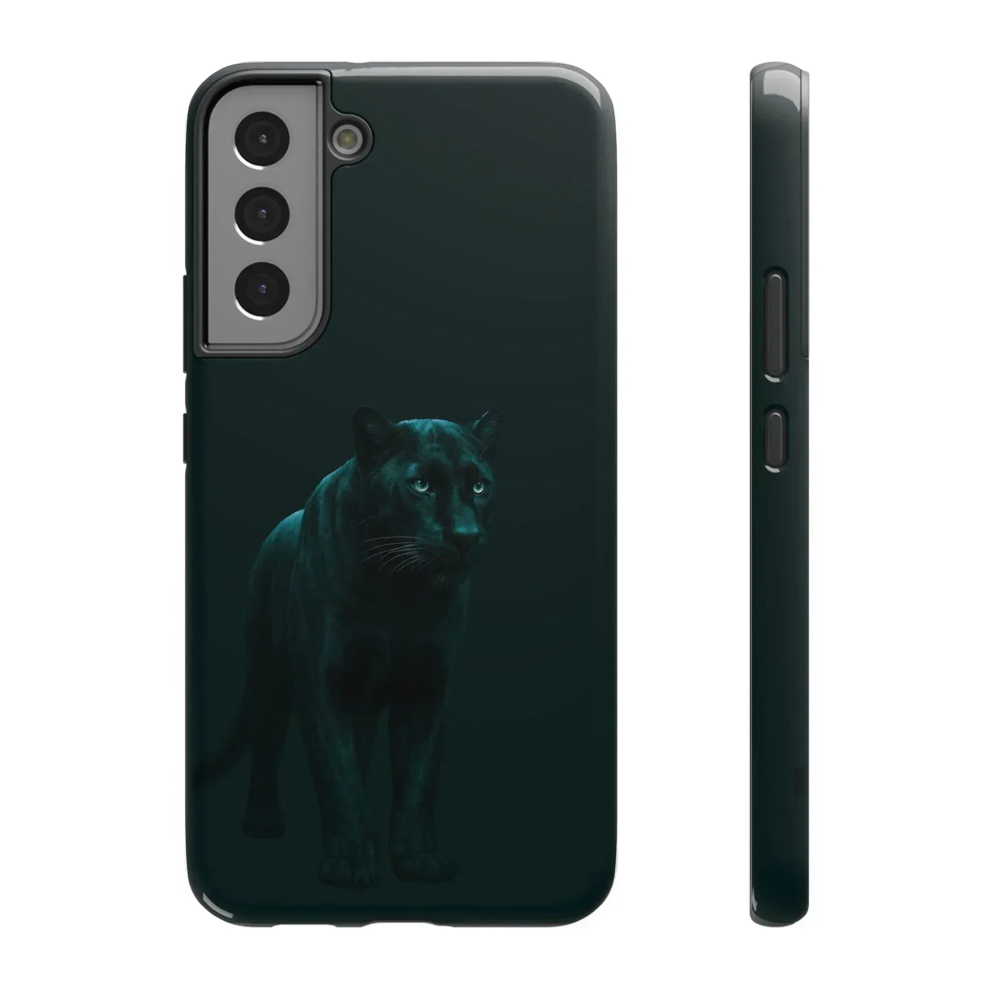 Black Panther Phone Case for iPhone 12-16 and Galaxy S21-S22 - KARARMDESIGN