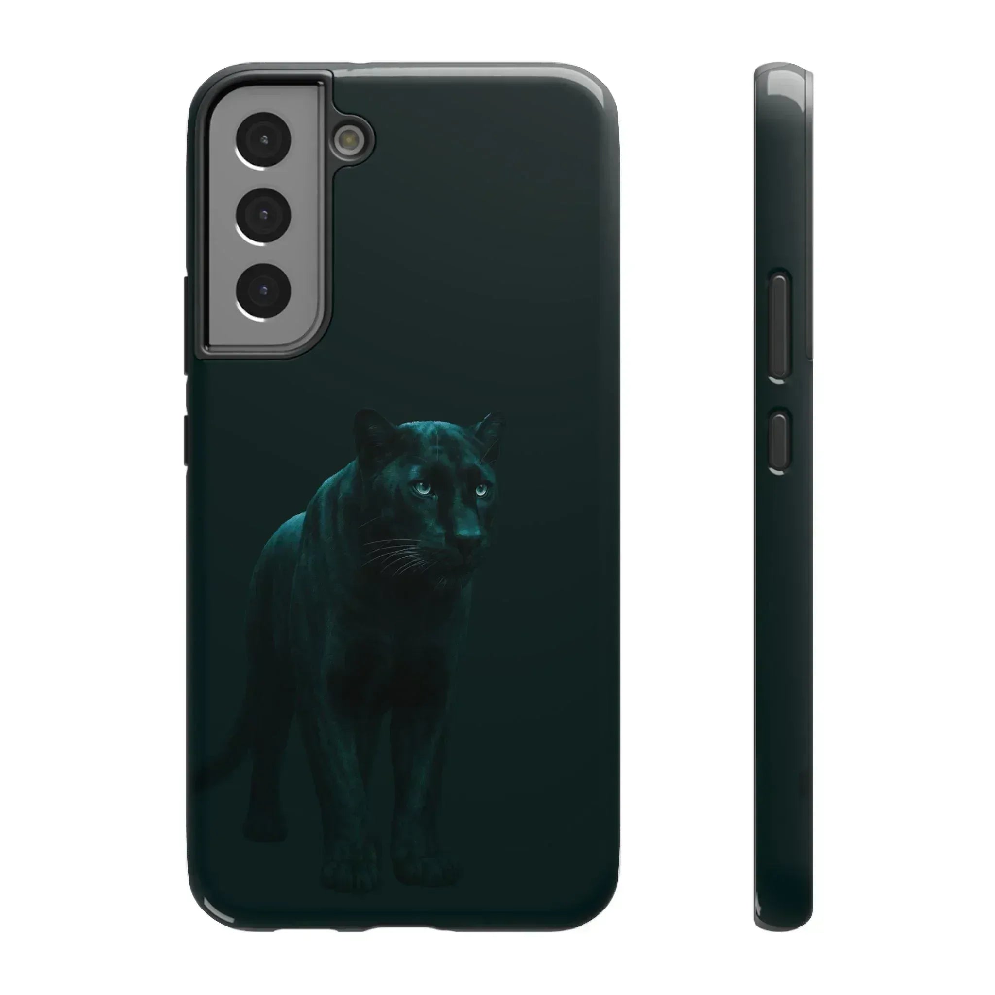 Black Panther Phone Case for iPhone 12-16 and Galaxy S21-S22 - KARARMDESIGN