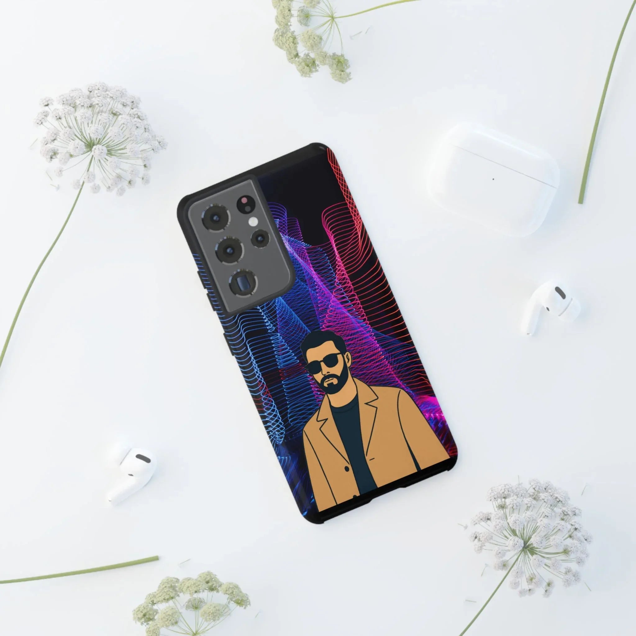 Bearded Style Phone Case for iPhone 11-17 and Galaxy S20-S25 - KARARMDESIGN