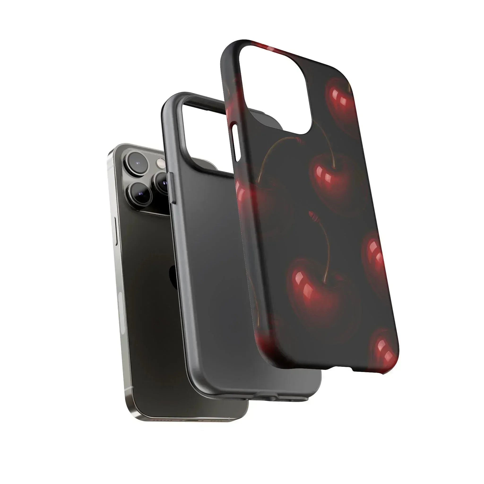 Cherry Phone Case for iPhone X-16 and Galaxy S20-S25 - KARARMDESIGN