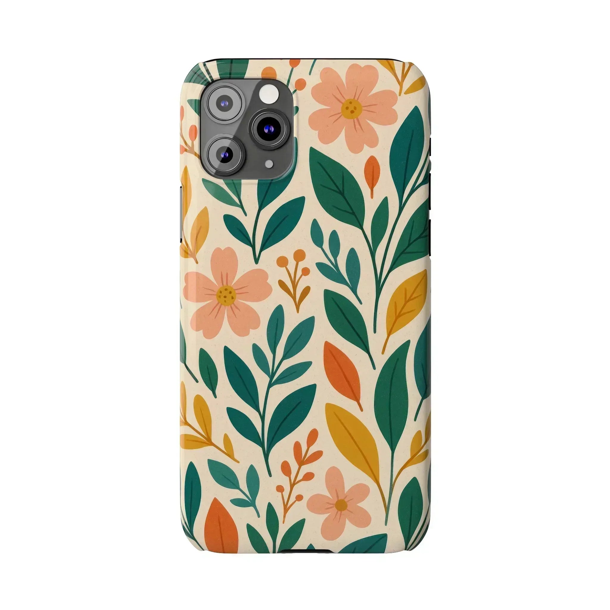 Floral Harmony Phone Case for iPhone 11-16 - KARARMDESIGN