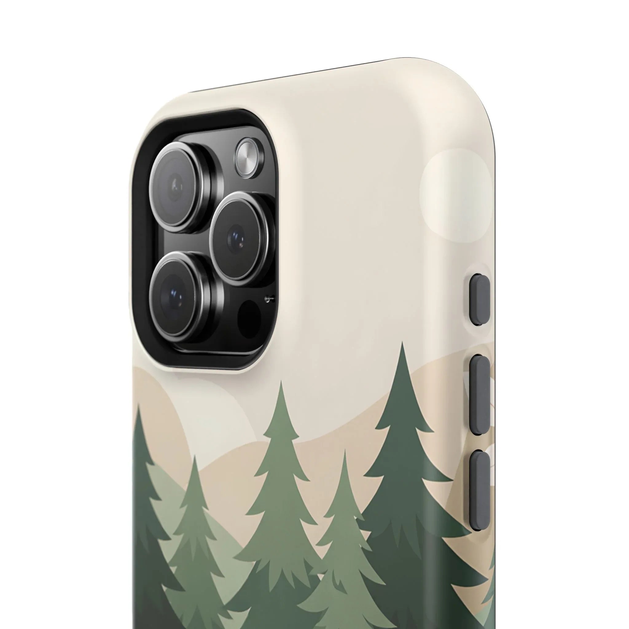 Forest Leather Phone Case for iPhone 11-17 and Galaxy S21-S25 - KARARMDESIGN