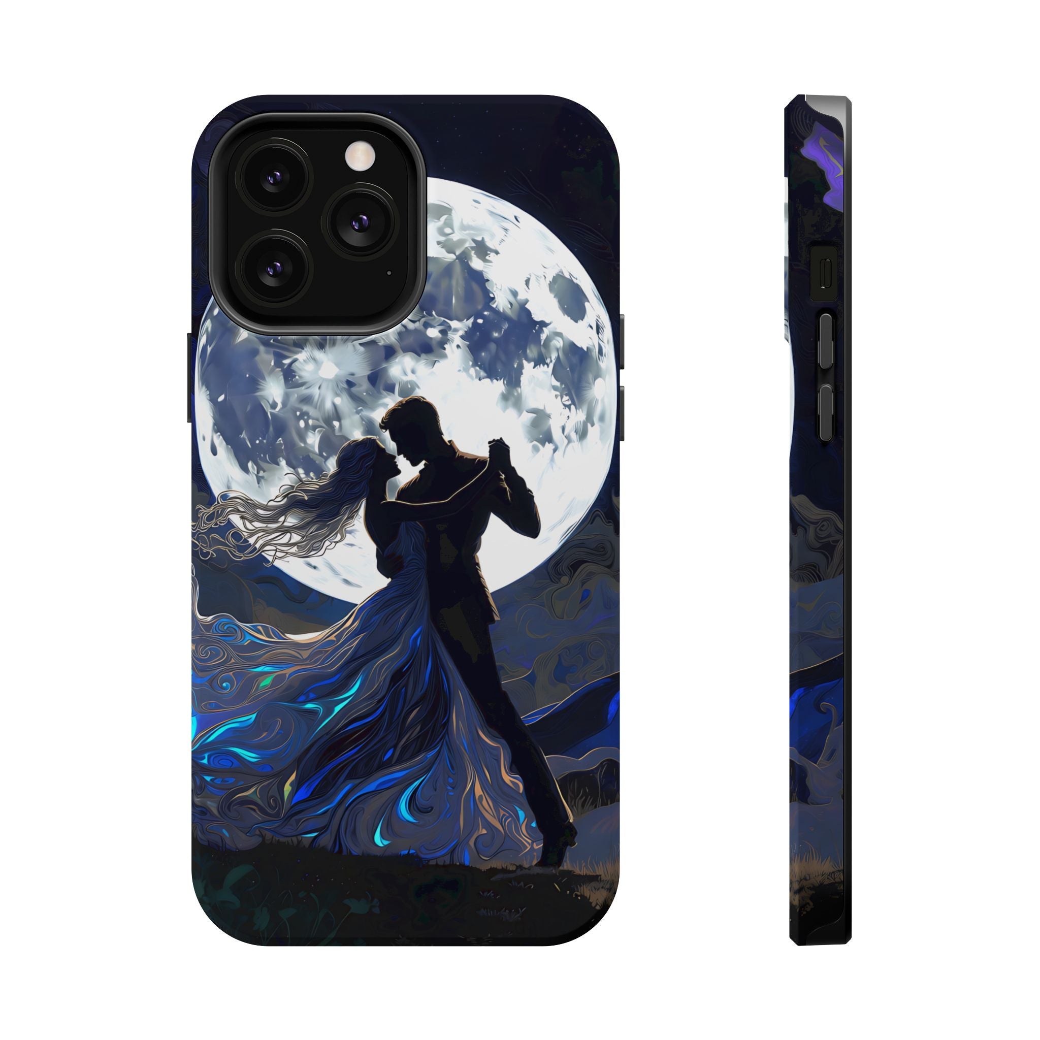 Romantic Moonlight Dance Magnetic Phone Case – iPhone 15–17 & Samsung Galaxy S26