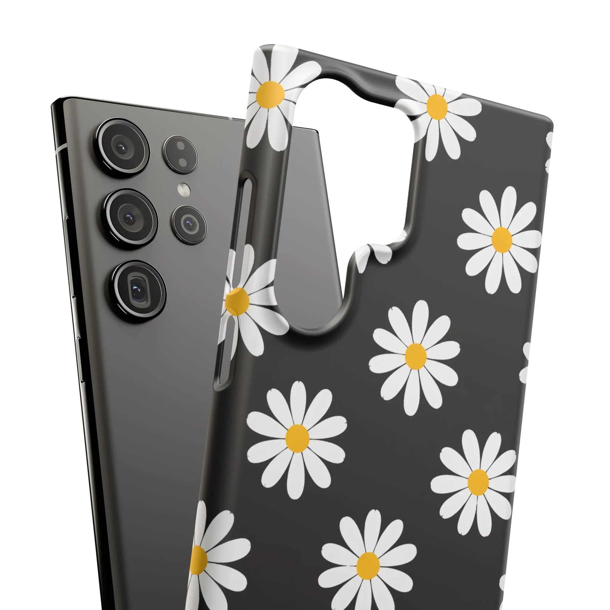 Daisy Charm Phone Case for iPhone 11-17 and Galaxy S20-S25 - KARARMDESIGN