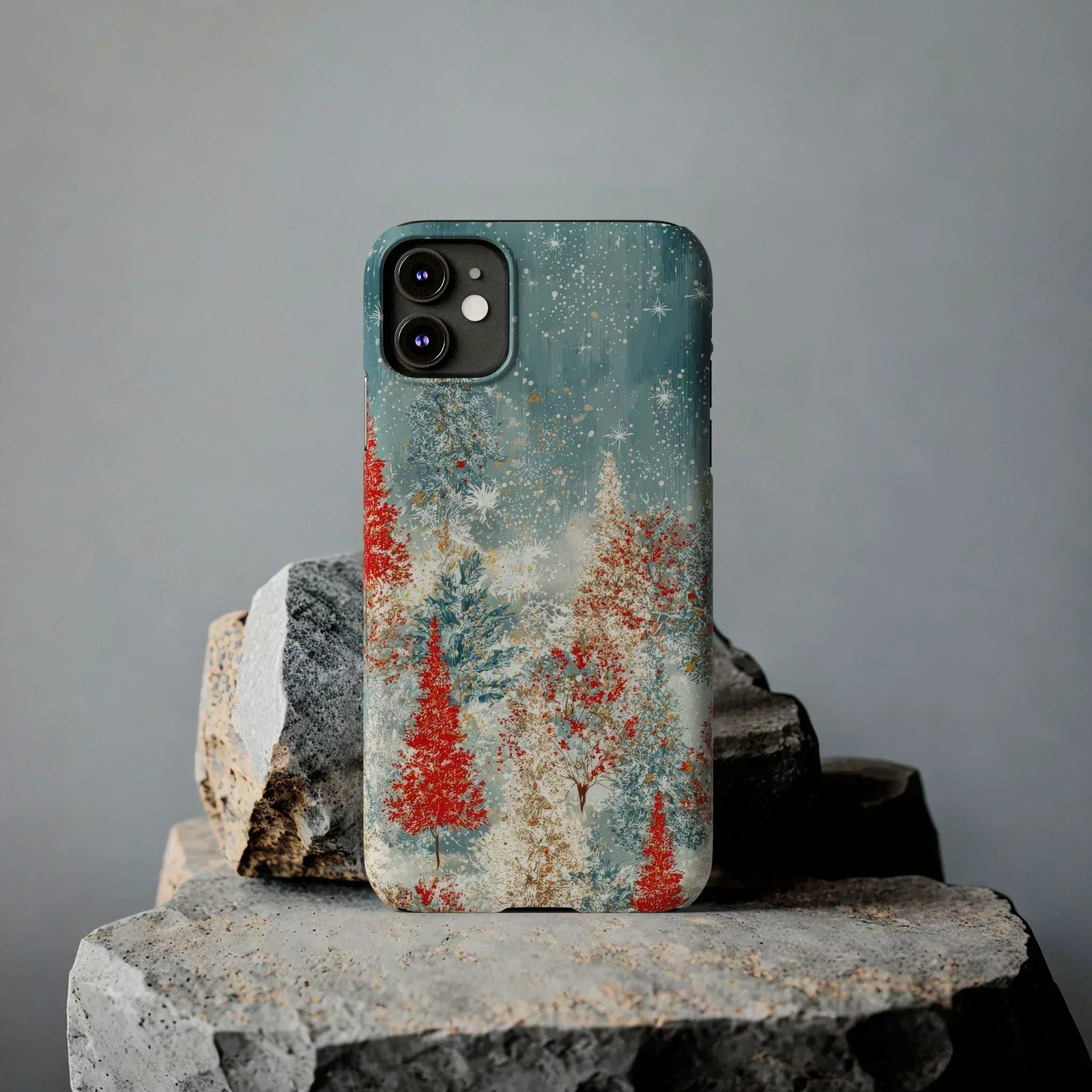 Snowy Forest Phone Case for iPhone 11-17 - KARARMDESIGN