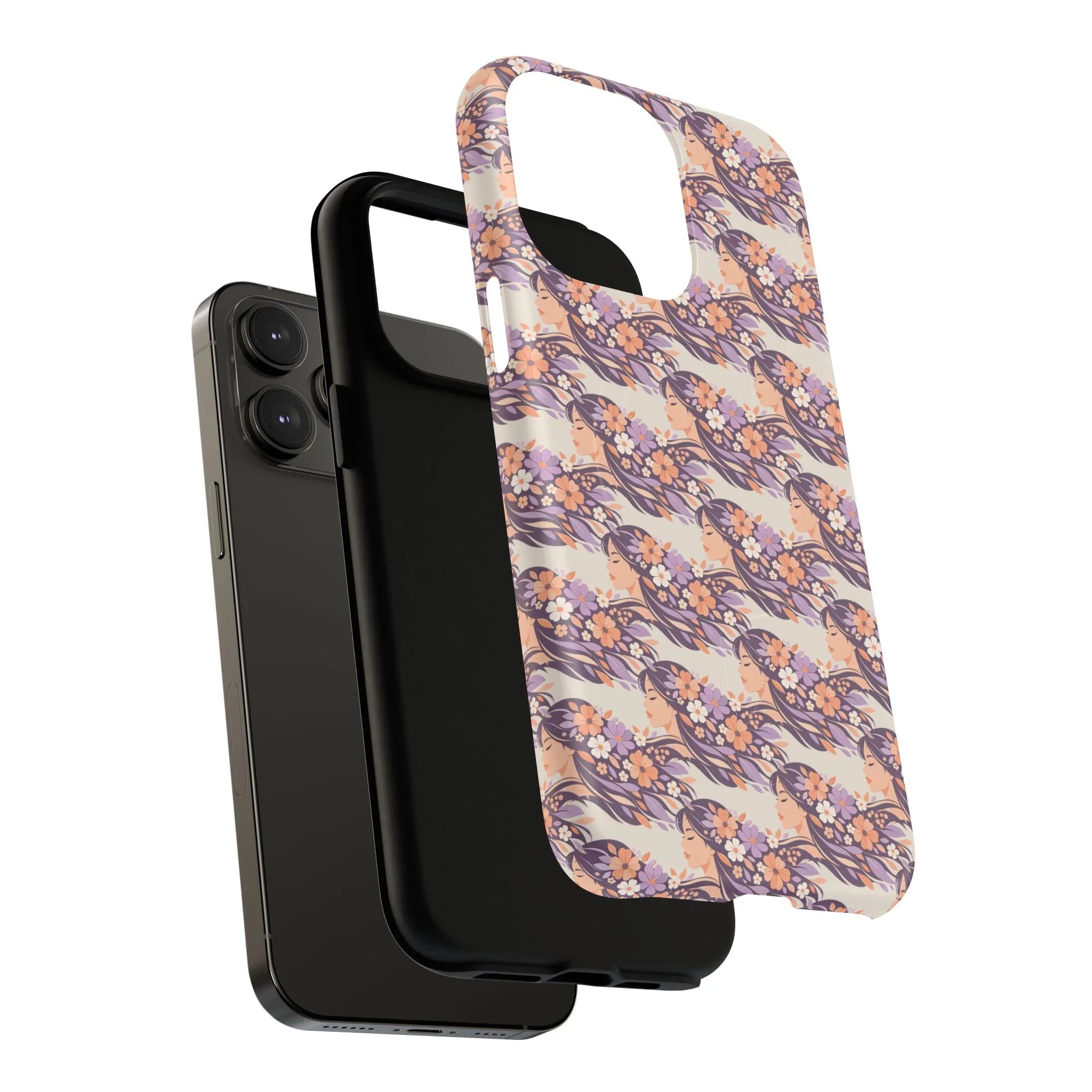 Floral Goddess Phone Case for iPhone 13-17 - KARARMDESIGN