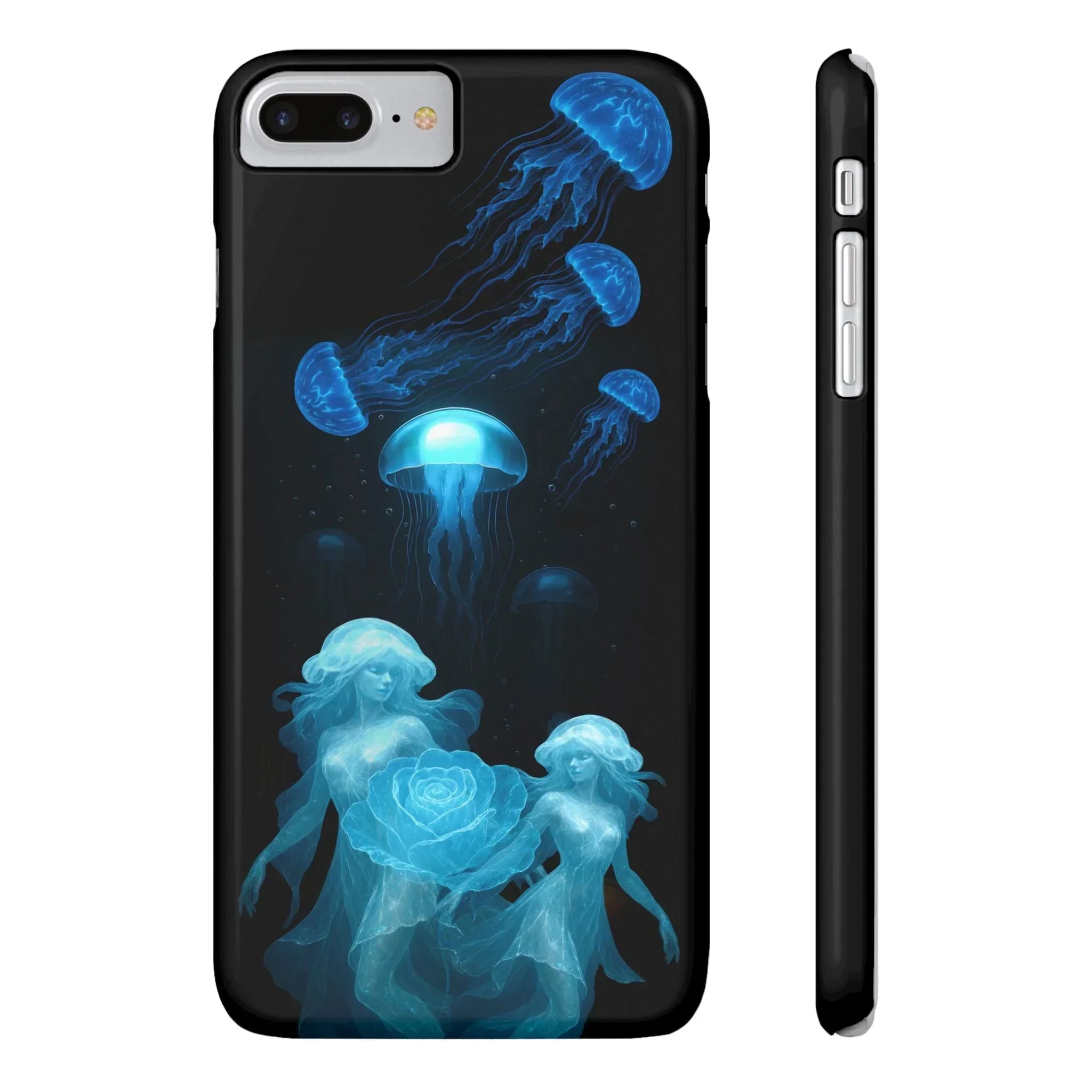 Jellyfish Rose Phone Case for iPhone 7-17 Models - KARARMDESIGN