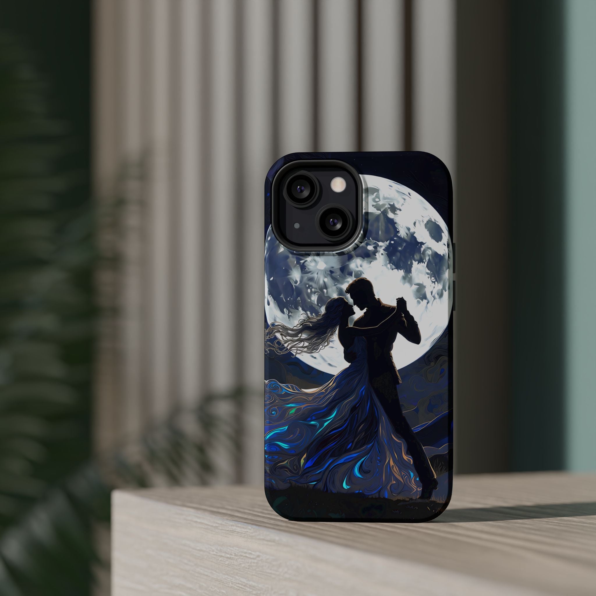 Romantic Moonlight Dance Magnetic Phone Case – iPhone 15–17 & Samsung Galaxy S26