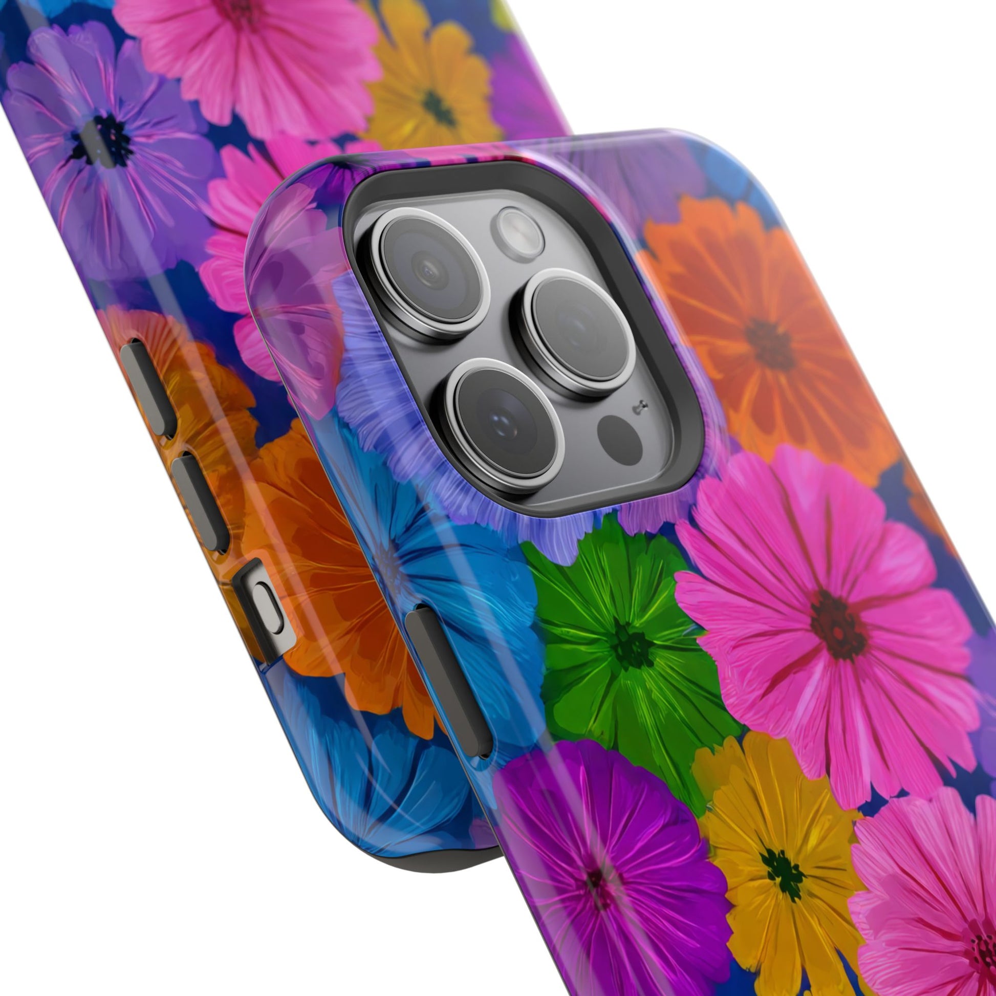 Bloom Pattern Phone Case for iPhone 11-17 and Galaxy S21-S22 Models - KARARMDESIGN