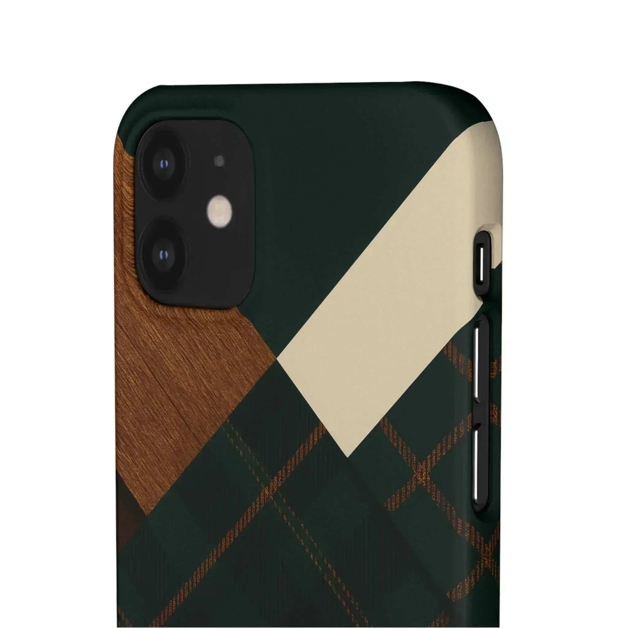 Rustic Green Phone Case for iPhone 8-16 and Galaxy S20-S24 - KARARMDESIGN