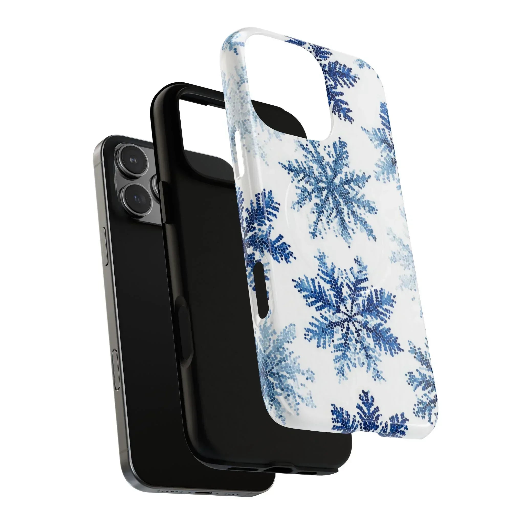 Snowflake Elegance Phone Case for iPhone 13-17 - KARARMDESIGN