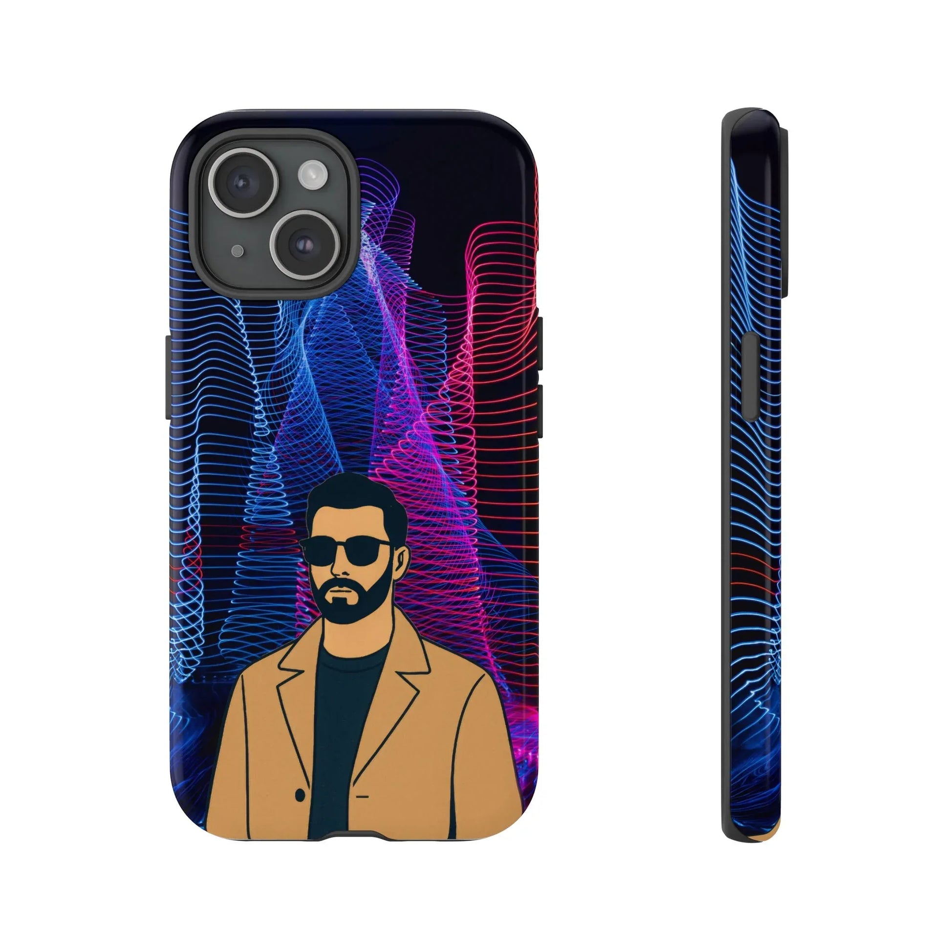 Bearded Style Phone Case for iPhone 11-17 and Galaxy S20-S25 - KARARMDESIGN
