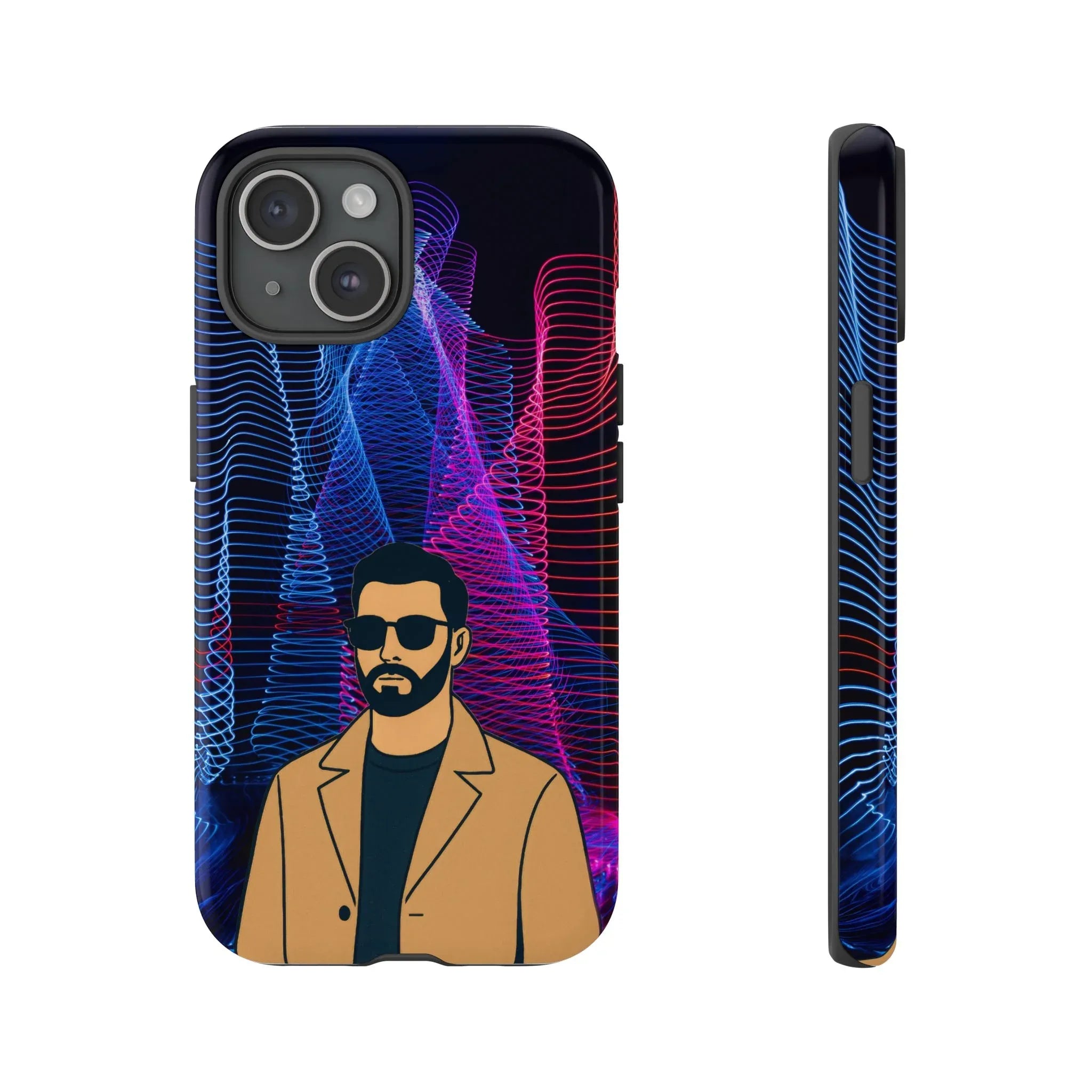 Bearded Style Phone Case for iPhone 11-17 and Galaxy S20-S25 - KARARMDESIGN