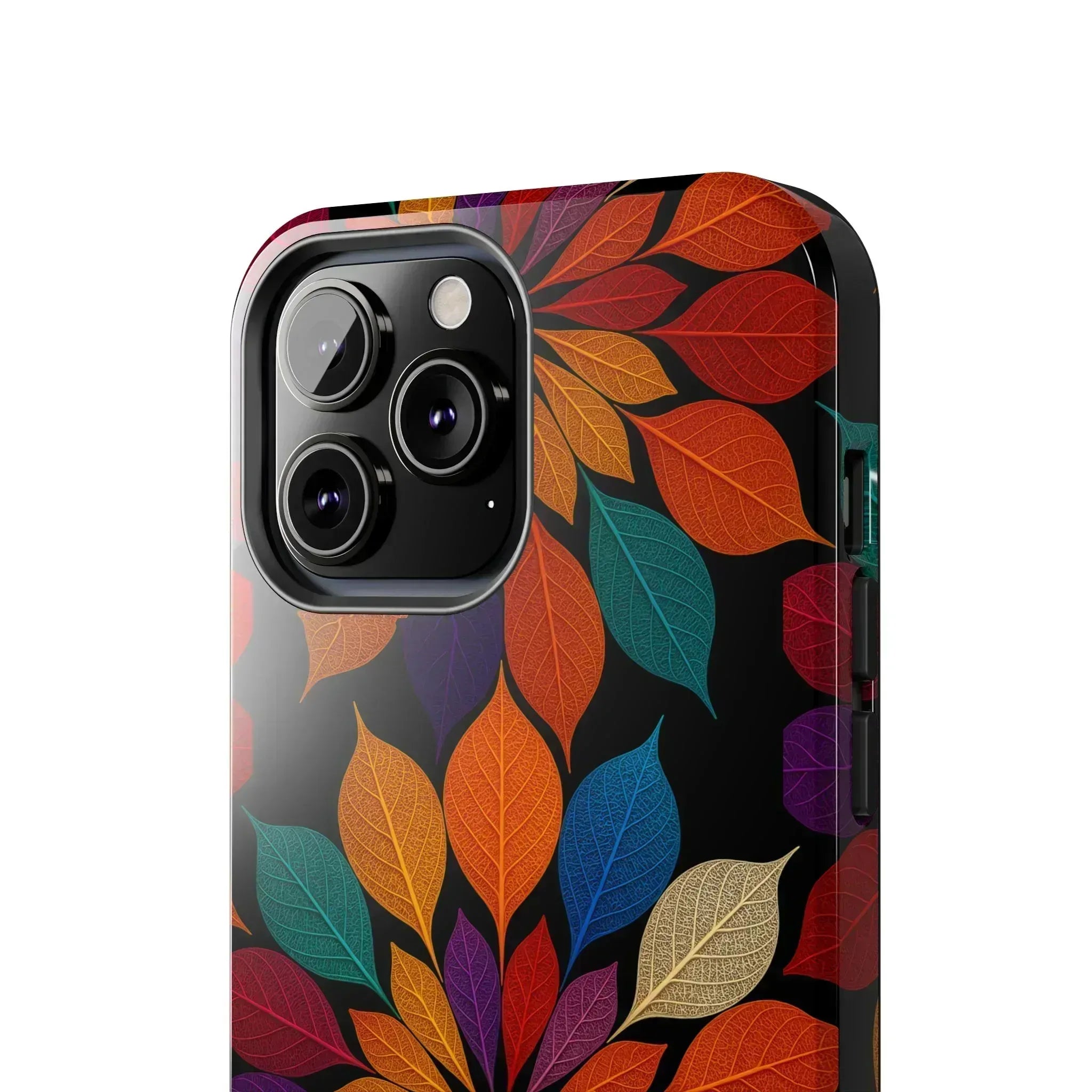Leaf Mandala Phone Case for iPhone 11-16 and Galaxy S21-S24 - KARARMDESIGN