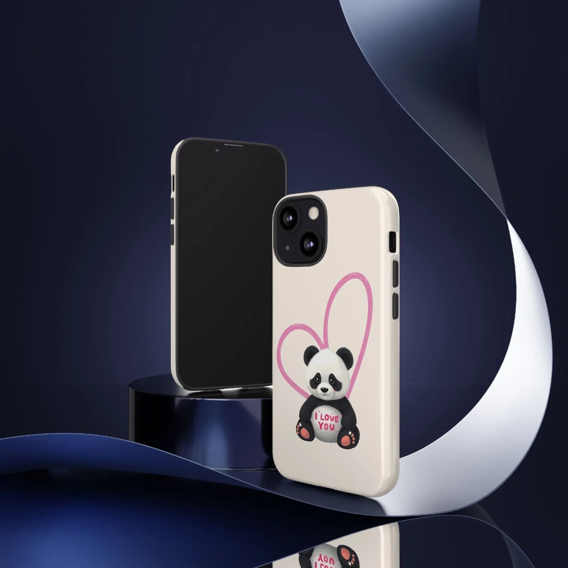 Cute Panda Heart Love Phone Case for iPhone 8-16 - KARARMDESIGN