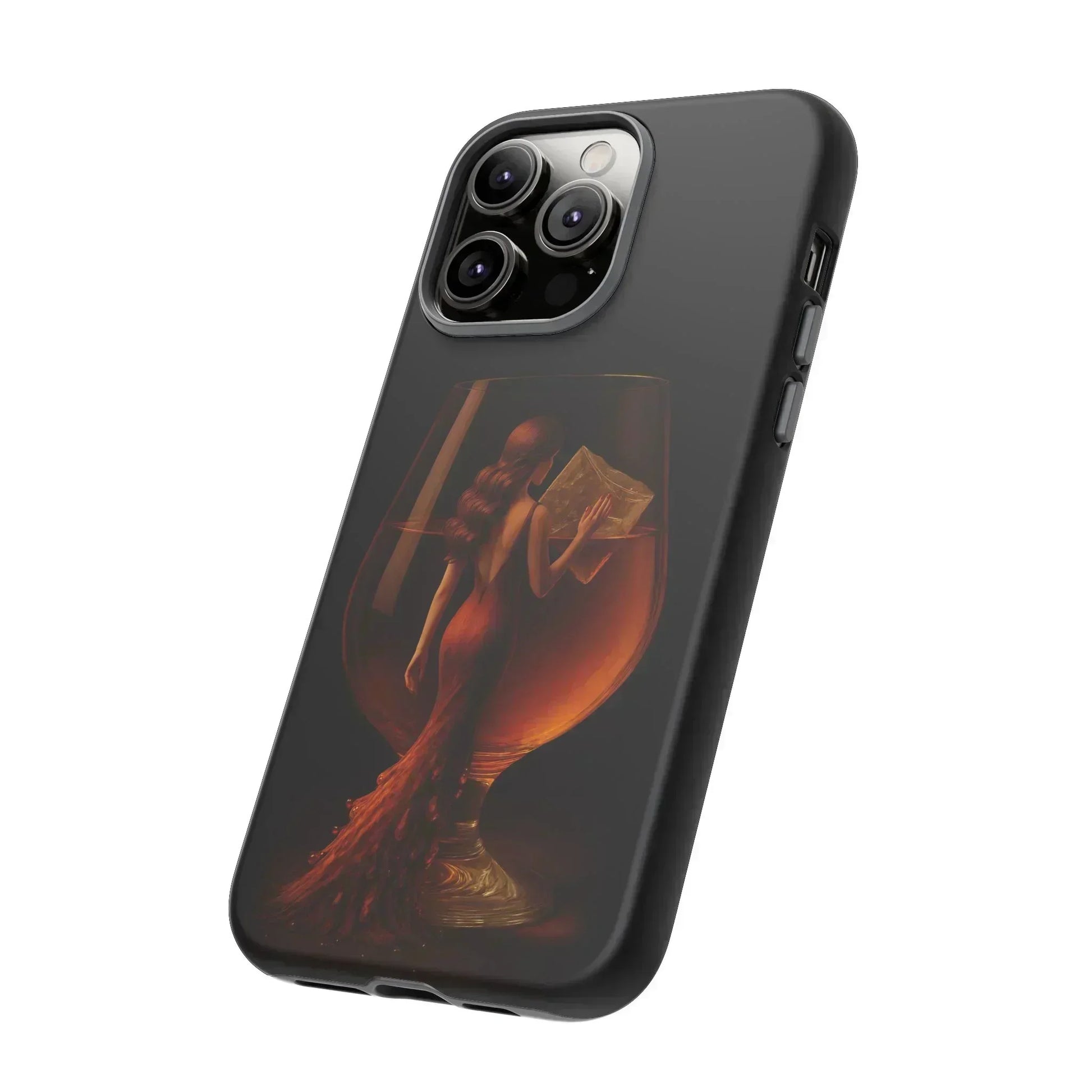 Elegant Midnight Lady Phone Case for iPhone 8-16 and Google Pixel up to 9 Models - KarArmDesign