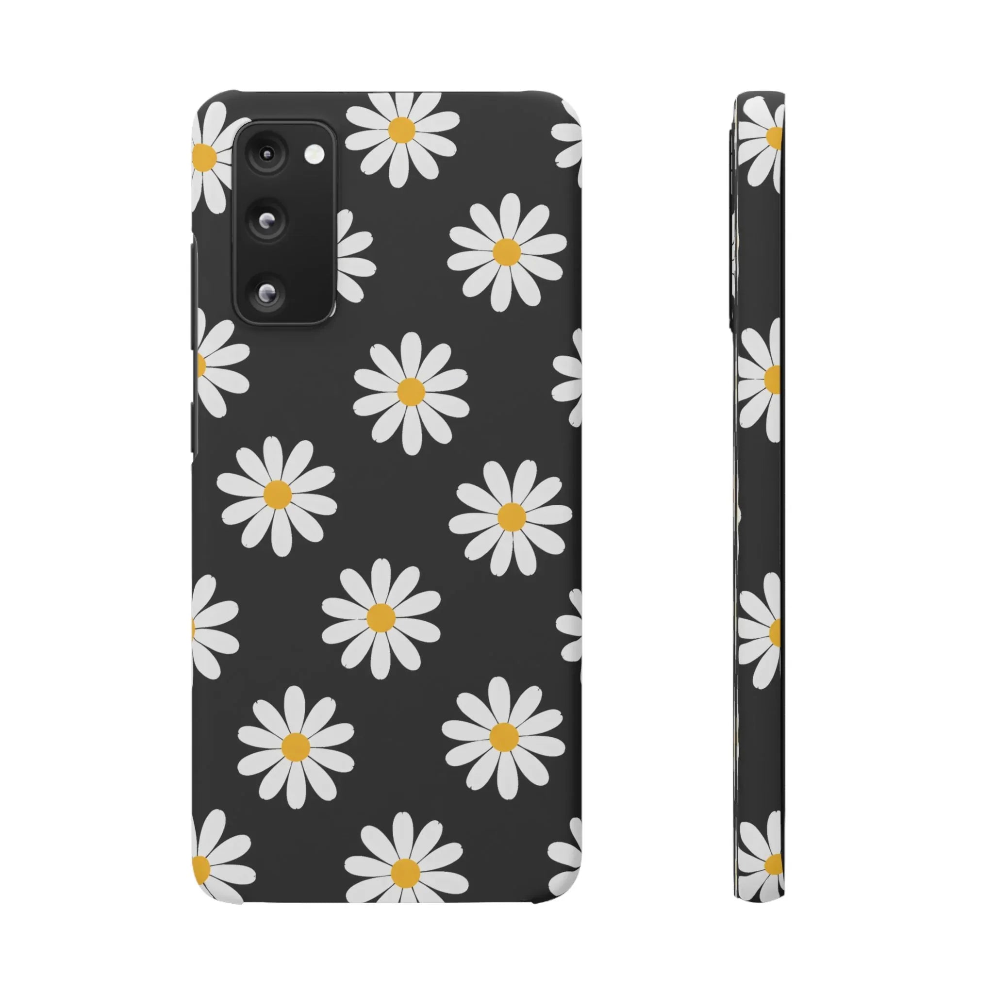 Daisy Charm Phone Case for iPhone 11-17 and Galaxy S20-S25 - KARARMDESIGN