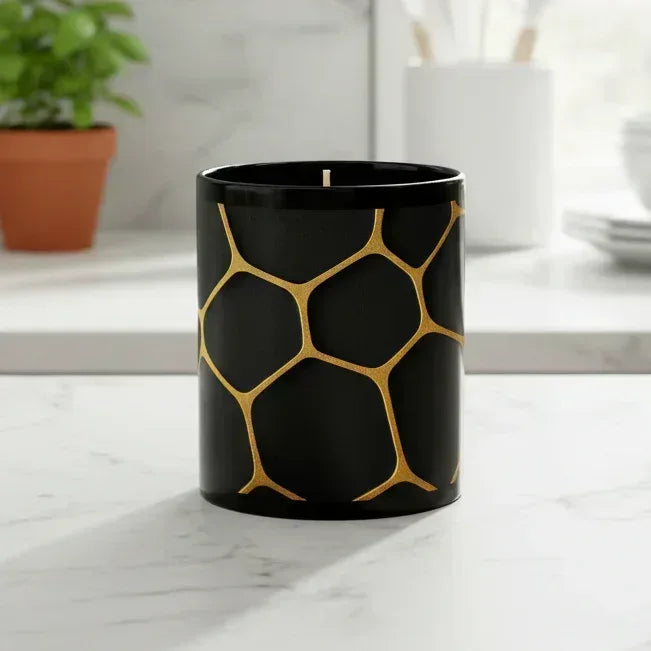 Celestial Grid Mug - Black Mug 11oz - KARARMDESIGN