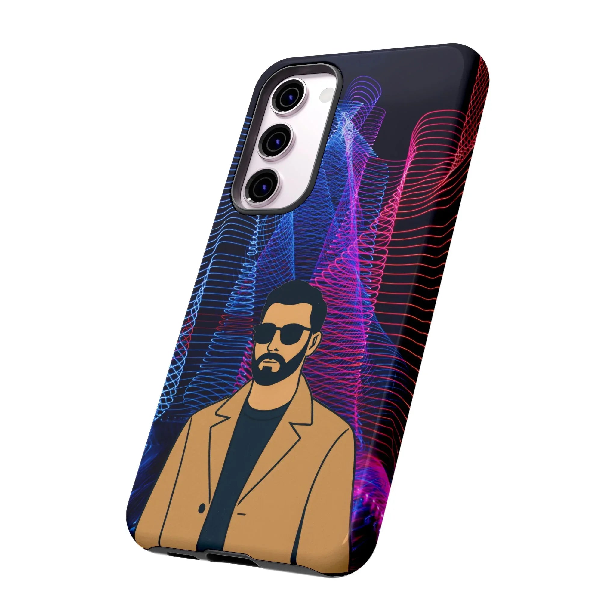 Bearded Style Phone Case for iPhone 11-17 and Galaxy S20-S25 - KARARMDESIGN