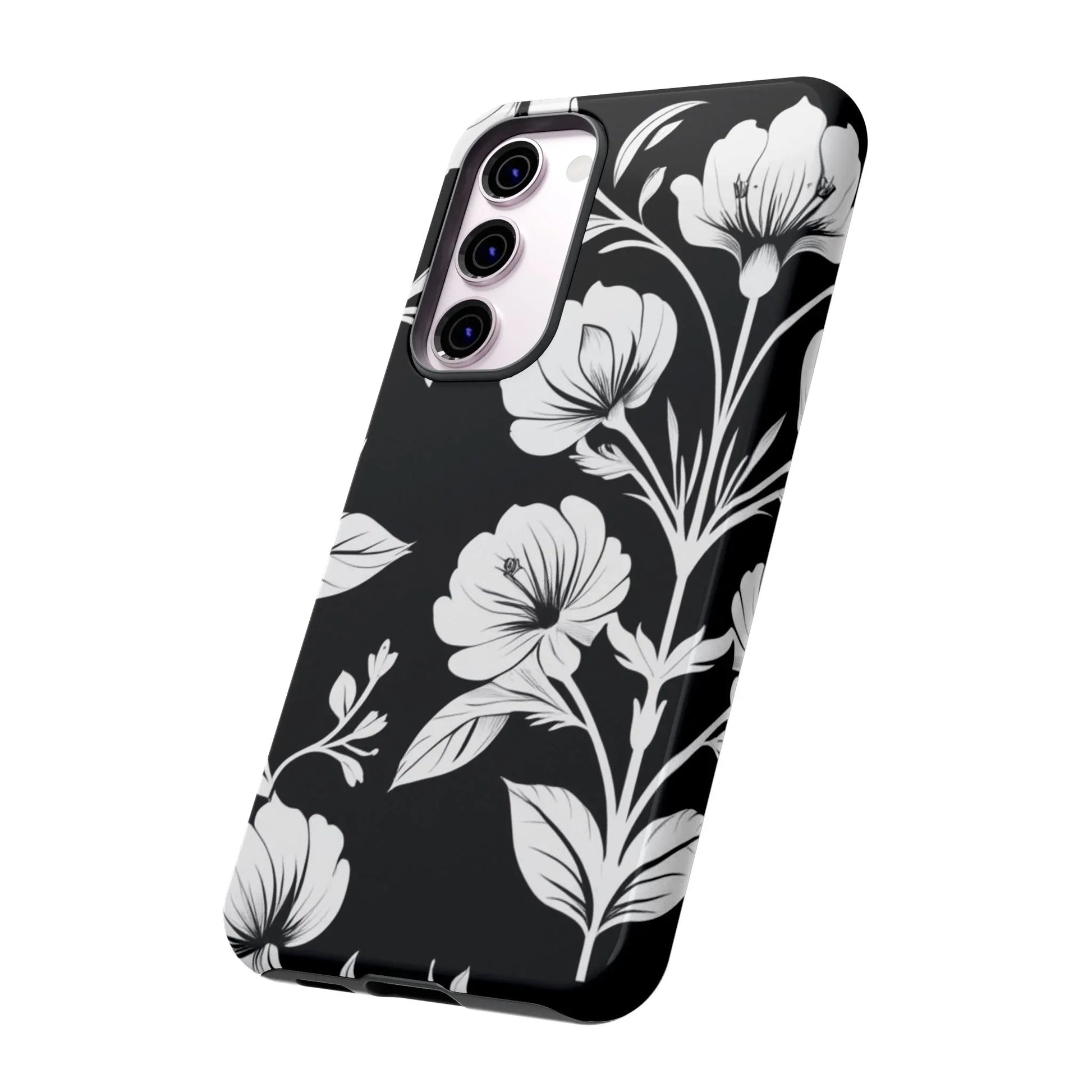 Elegant Floral Phone Case for Galaxy S20-S25 - KARARMDESIGN