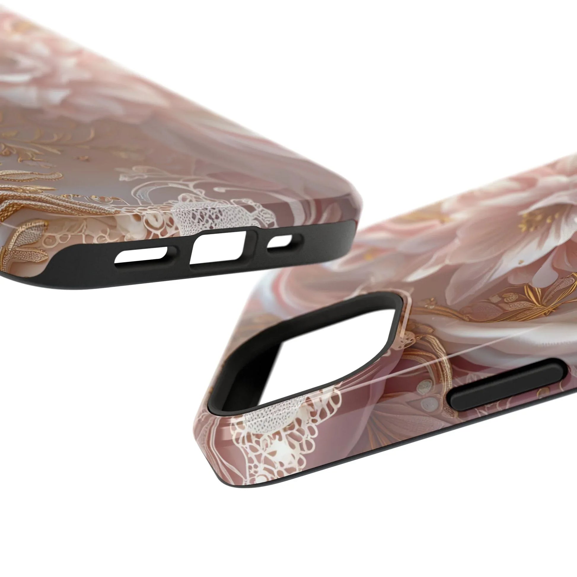 Elegant Floral Phone Case for iPhone 11-17 and Samsung Galaxy S21-S22 - KARARMDESIGN