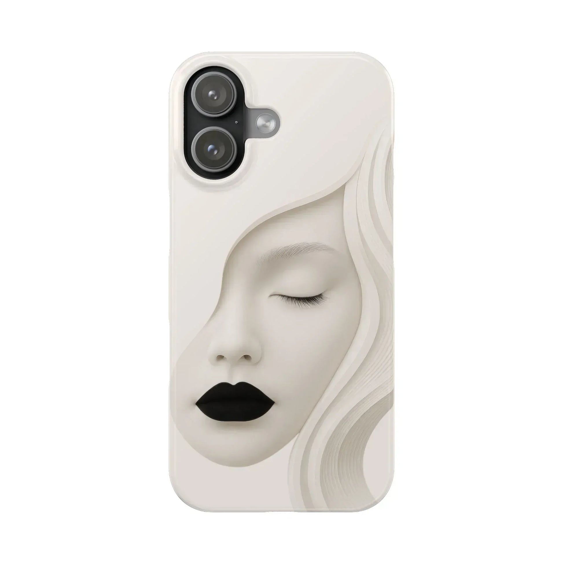Minimalist Face Phone Case for iPhone 11-17 - KARARMDESIGN