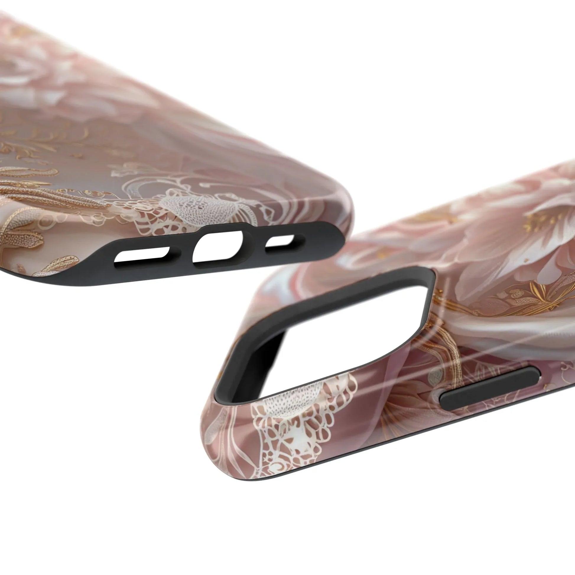 Elegant Floral Phone Case for iPhone 11-17 and Samsung Galaxy S21-S22 - KARARMDESIGN